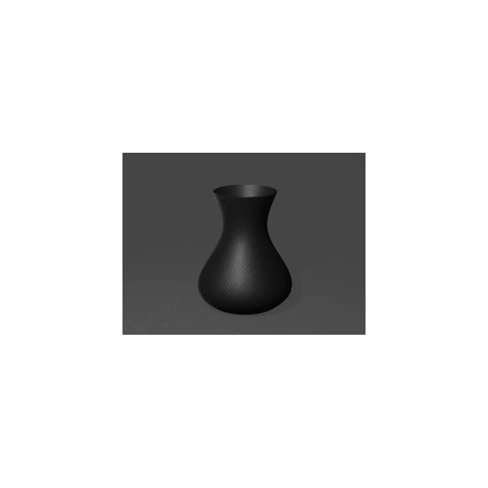 Distorted Vase Art Object Black Decorative Collectible Modern Art Vase Ceramic Home Decor