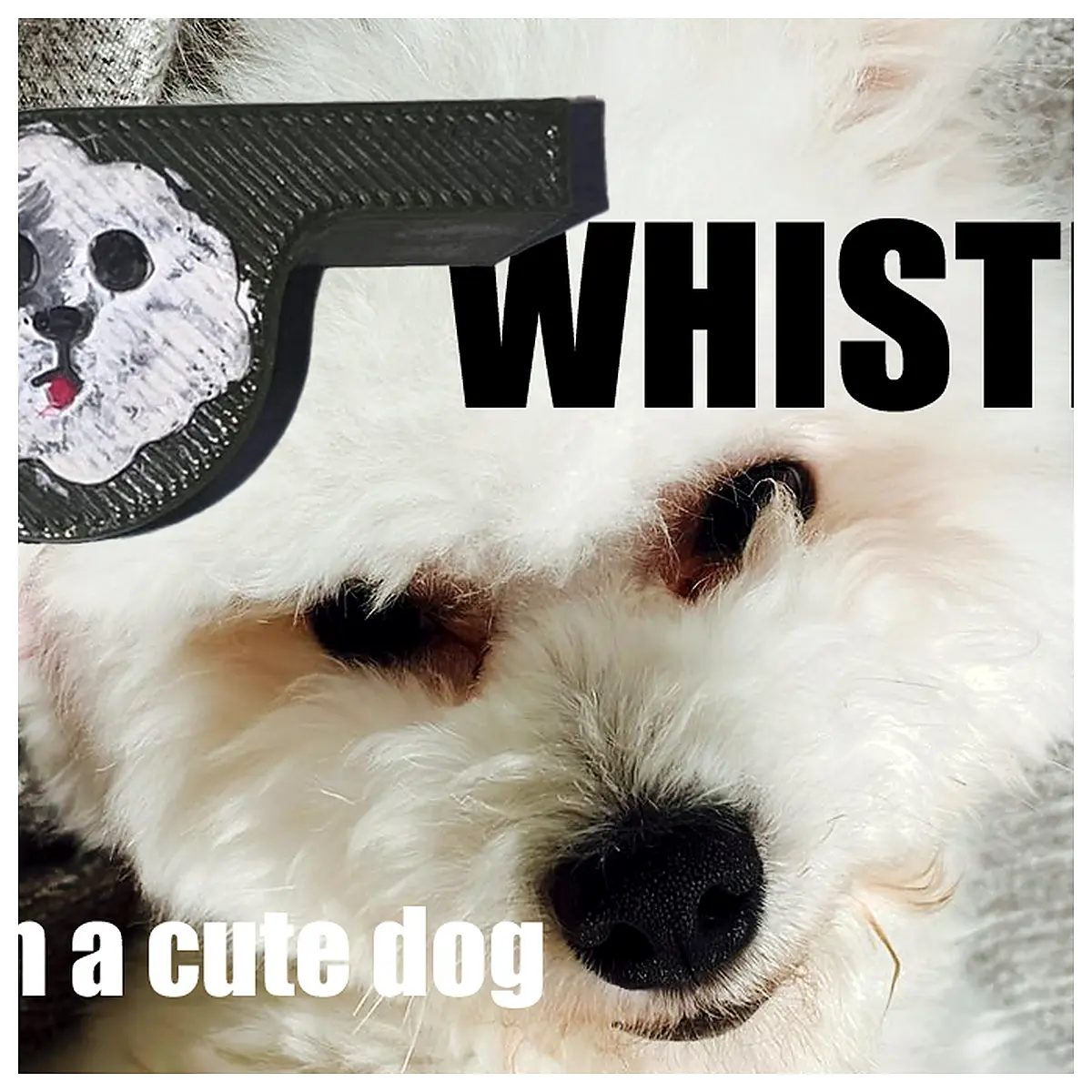 Cute Dog Whistle Toy Blowing Pet Decoration Kids Gift Funny Whistle