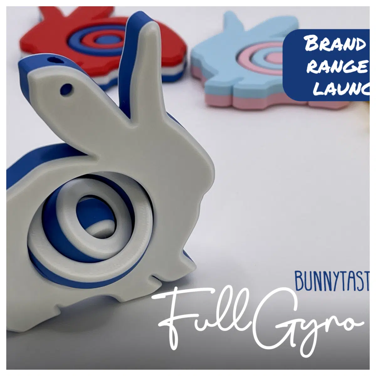 FullGyro Resurrection Easter Bunny Spin Gyro Stress Relief Toy Fun Rotation Holiday Gift Anxiety Relief