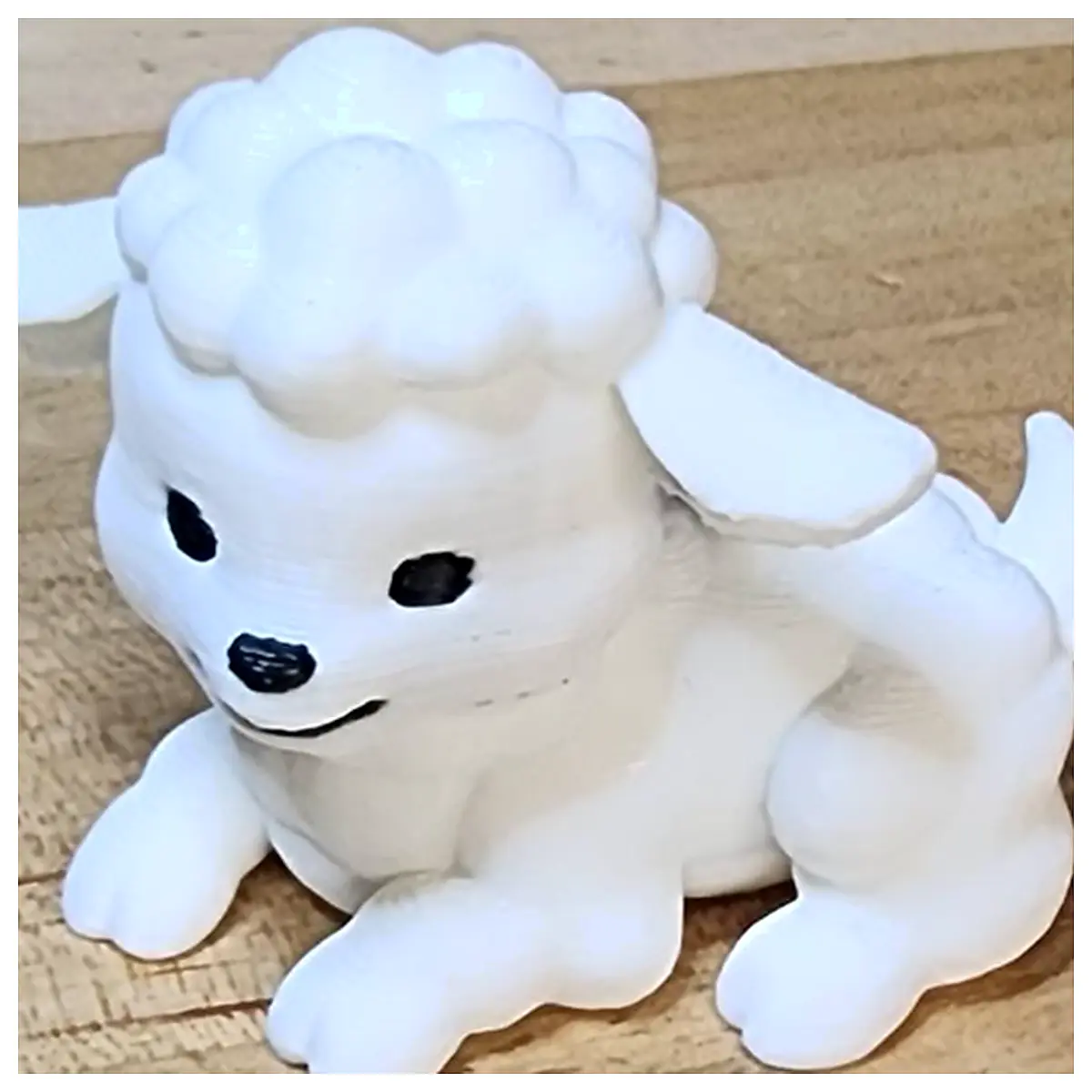 Farm Sheep Desktop Decoration Cute Resting Figurine Pet Zoo Decor Sheep Wool Toy Desk Ornament Sheeplet