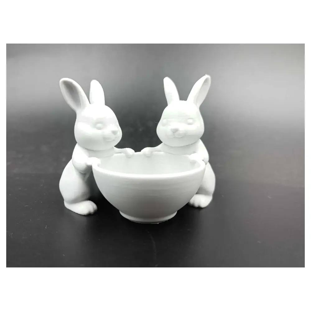 Easter Egg Bowl Decorative Rabbit Ceramic Bowl Festive Gift Creative Decoration Holiday Ornament