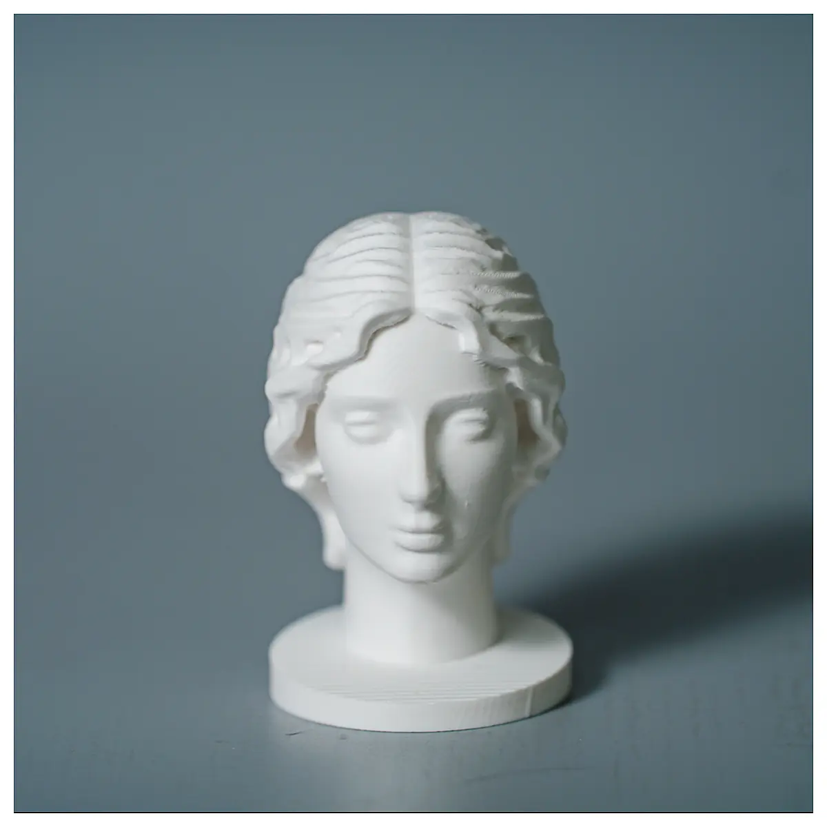 Plaster Head Sculpture Woman Statue Model Art Figure Creation Training Learning