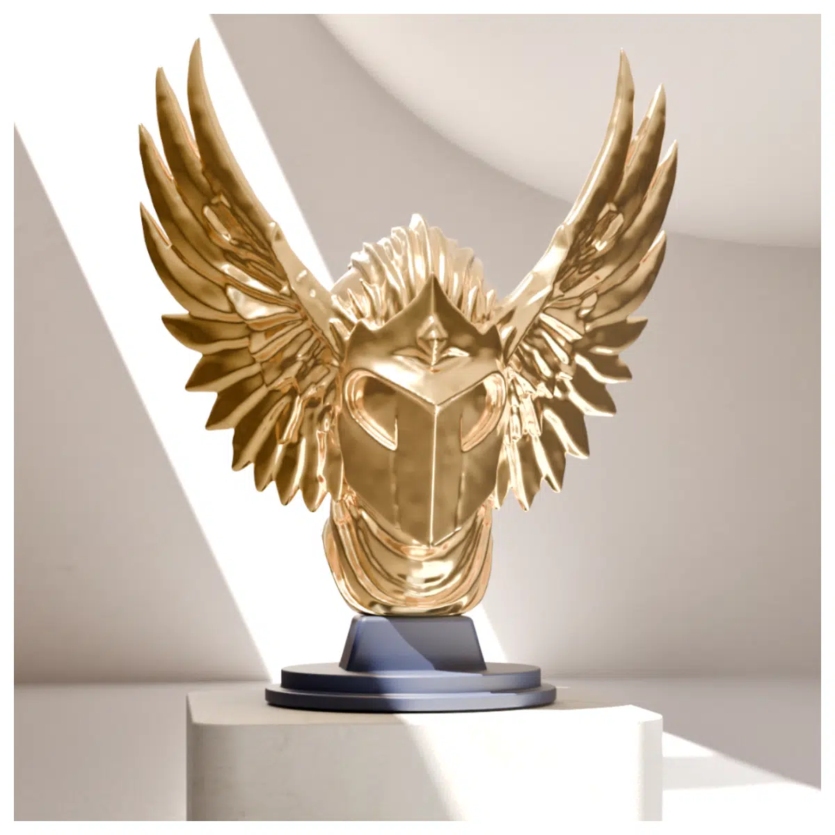 Winged Glory Knight Trophy Gaming Reward Collectible Desktop Decoration Achievement Enhance Your Game