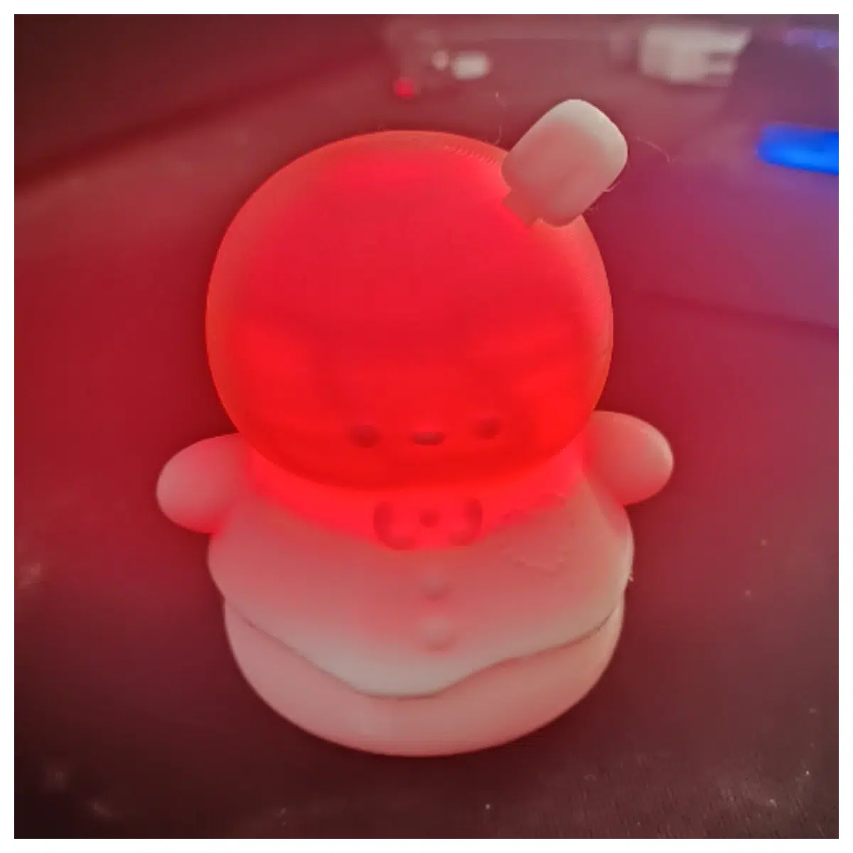 Red Tone Christmas Little Snowman Bedside Warm Night Bedroom Decor Holiday Gift Creative Small Night