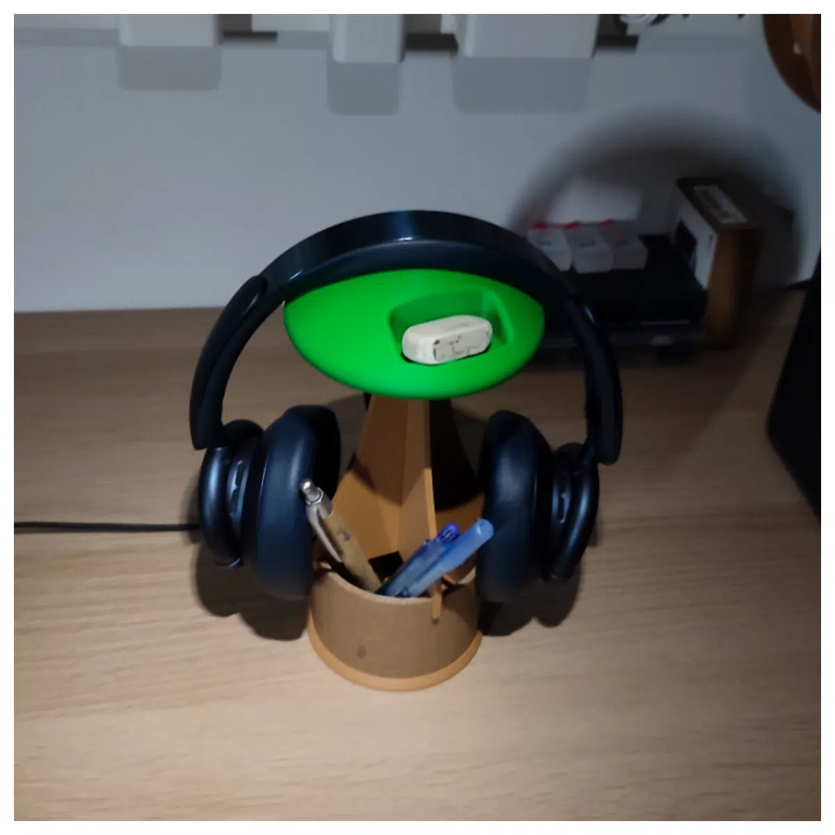 Desktop Storage Box Tree Shaped Organizer Earphone Holder Multi functional Storage Creative Decoration