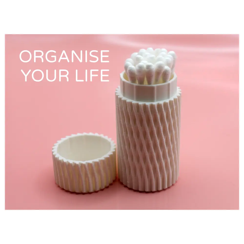 Cotton Swab Travel Organizer Holder Bulk Storage Box Silicone Tube Portable Cleaning Supplies Household Gadget