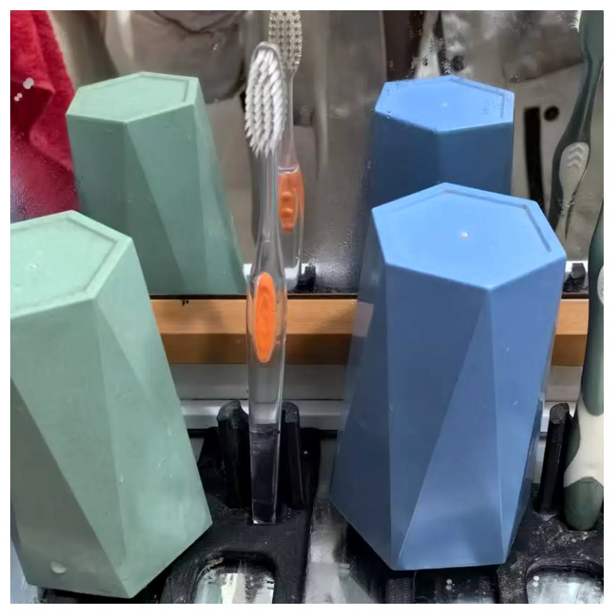 Cup Drip Stand for Mouthwash Brush Holder Support Toothcup Stand Brush Holder Drip Tray Mouthwash Accessories