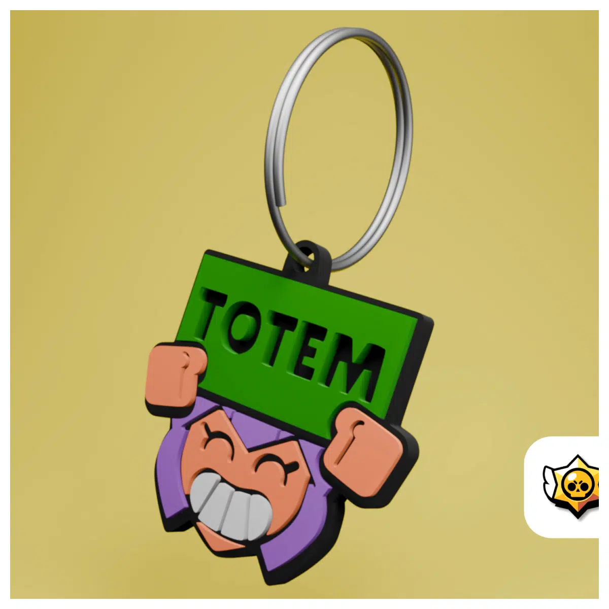 Totem Pin Brawl Stars Keychain Series Anime Collectible Keychains Trendy Toys