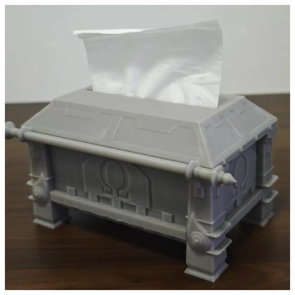 War Gods Tissue Box Treasure Chest Shape Gaming Collectible Tissue Box Game Accessories Toy Parts