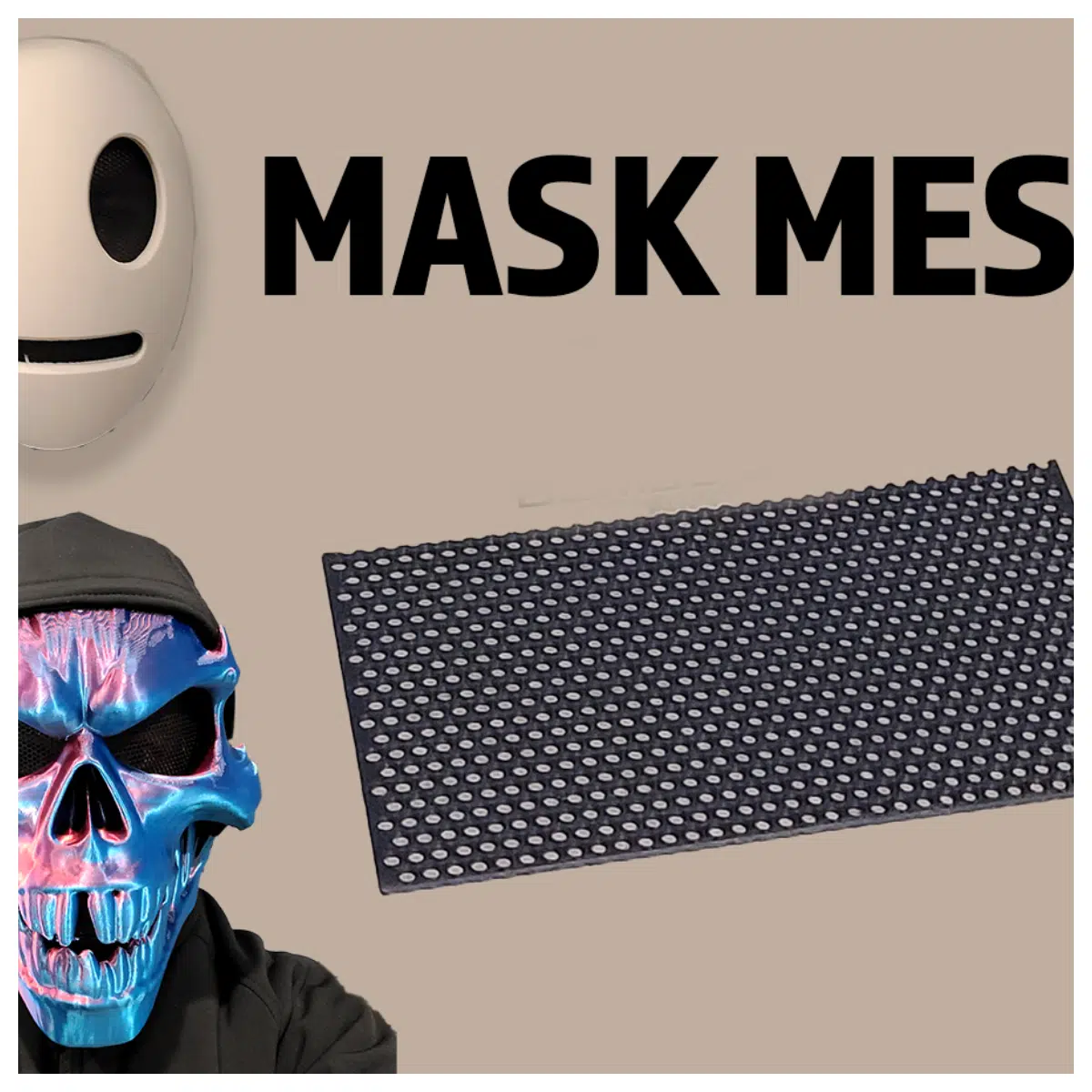 Cosplay Eye Mesh Mask Hidden Vision Screen Roleplay Eye Cover Performance Costume Accessories