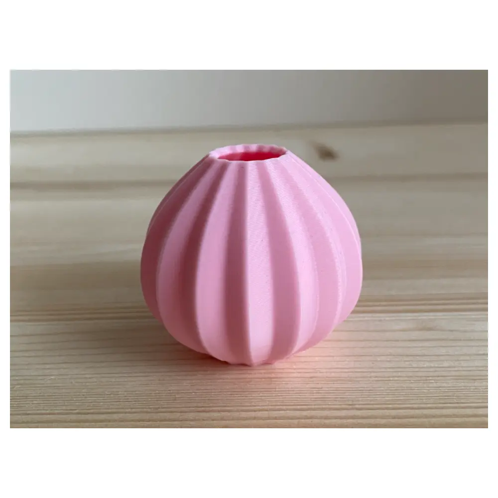 Mini Ribbed Vase Decorative Item Home Decor Art Piece Ribbed Vase Art Ornament