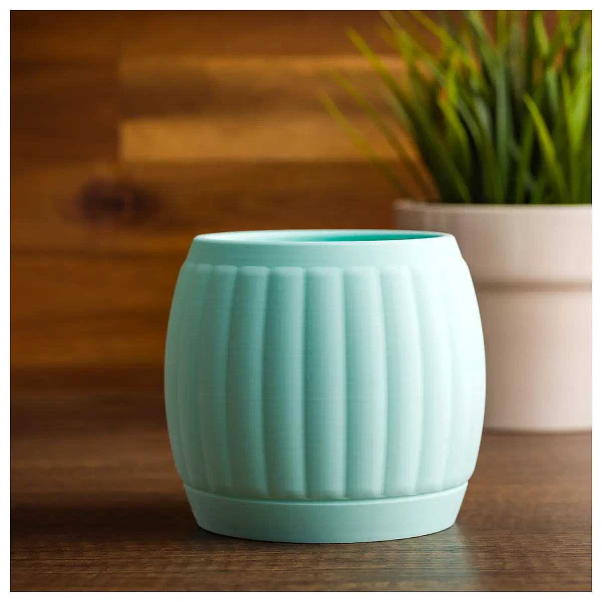 Ribbed Planter Flower Pot Garden Planter Indoor Planter Plant Care Decorative Planter
