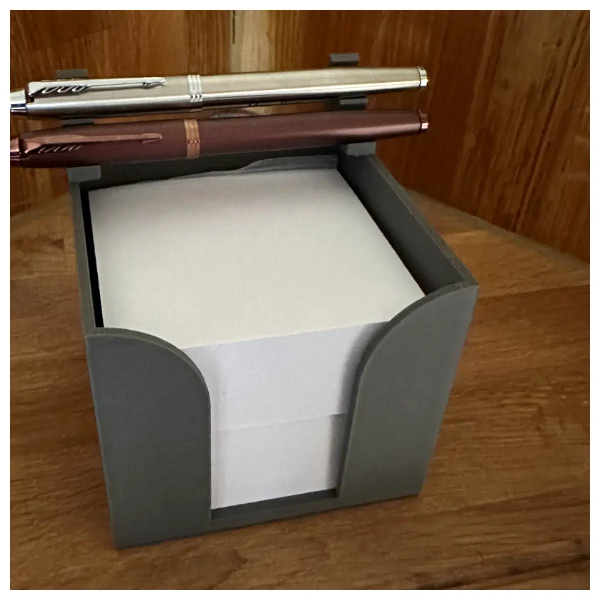 Note Holder Pen Case Clip Desk Organizer Stationery Accessory Multi Function Phone Stand Office Supplies