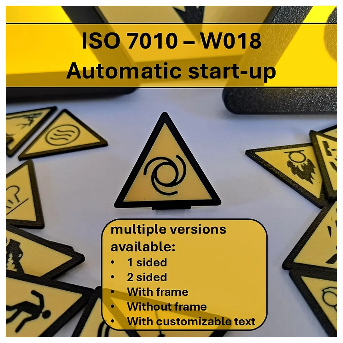 ISO 7010 Automatic Start Warning Laser Scanner Repair Parts Diagnostics Troubleshooting