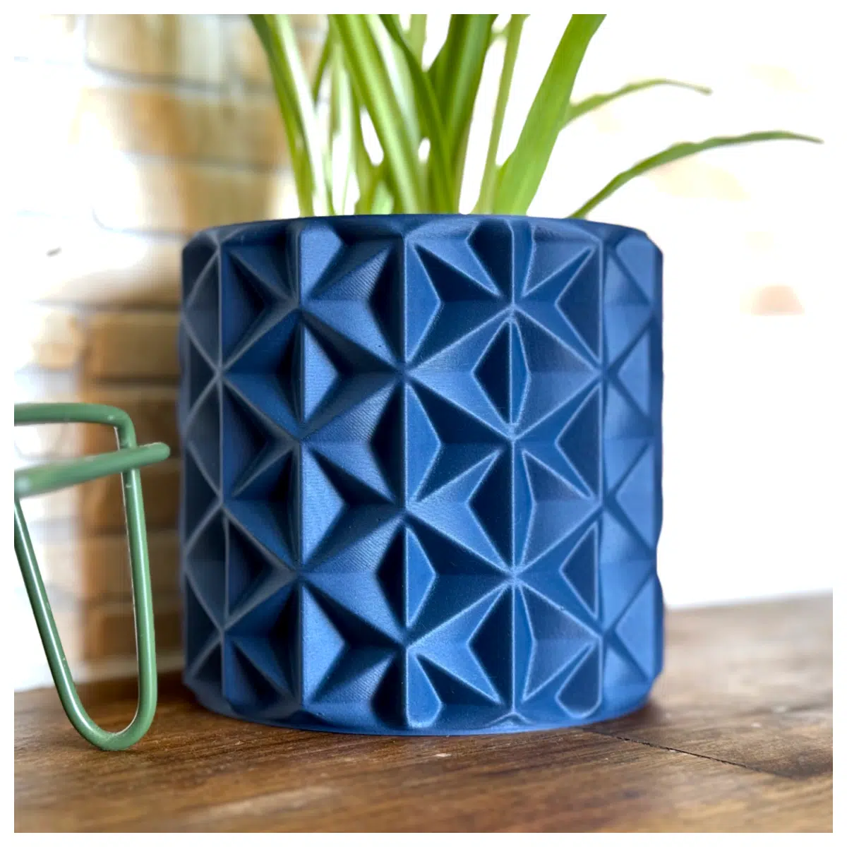 Star Flower Pot Decorative Vase Geometric Floral Arrangement Planter Stand Indoor Garden