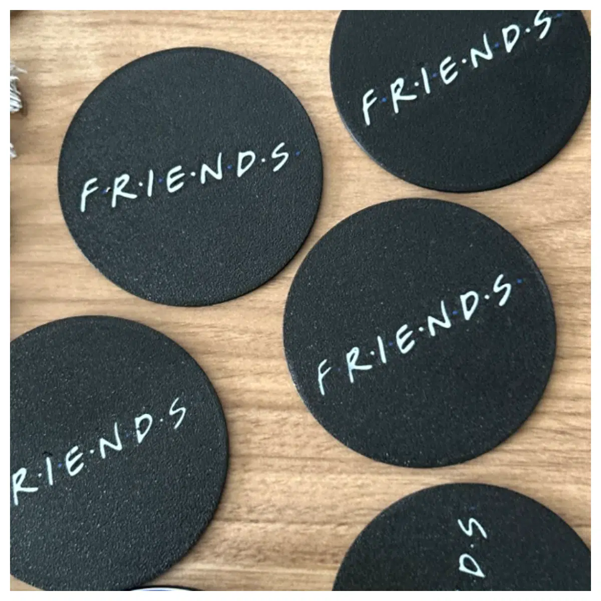 Friends Themed Coasters Coffee Mats TV Show Decor Collection Home Goods Friendship Coasters