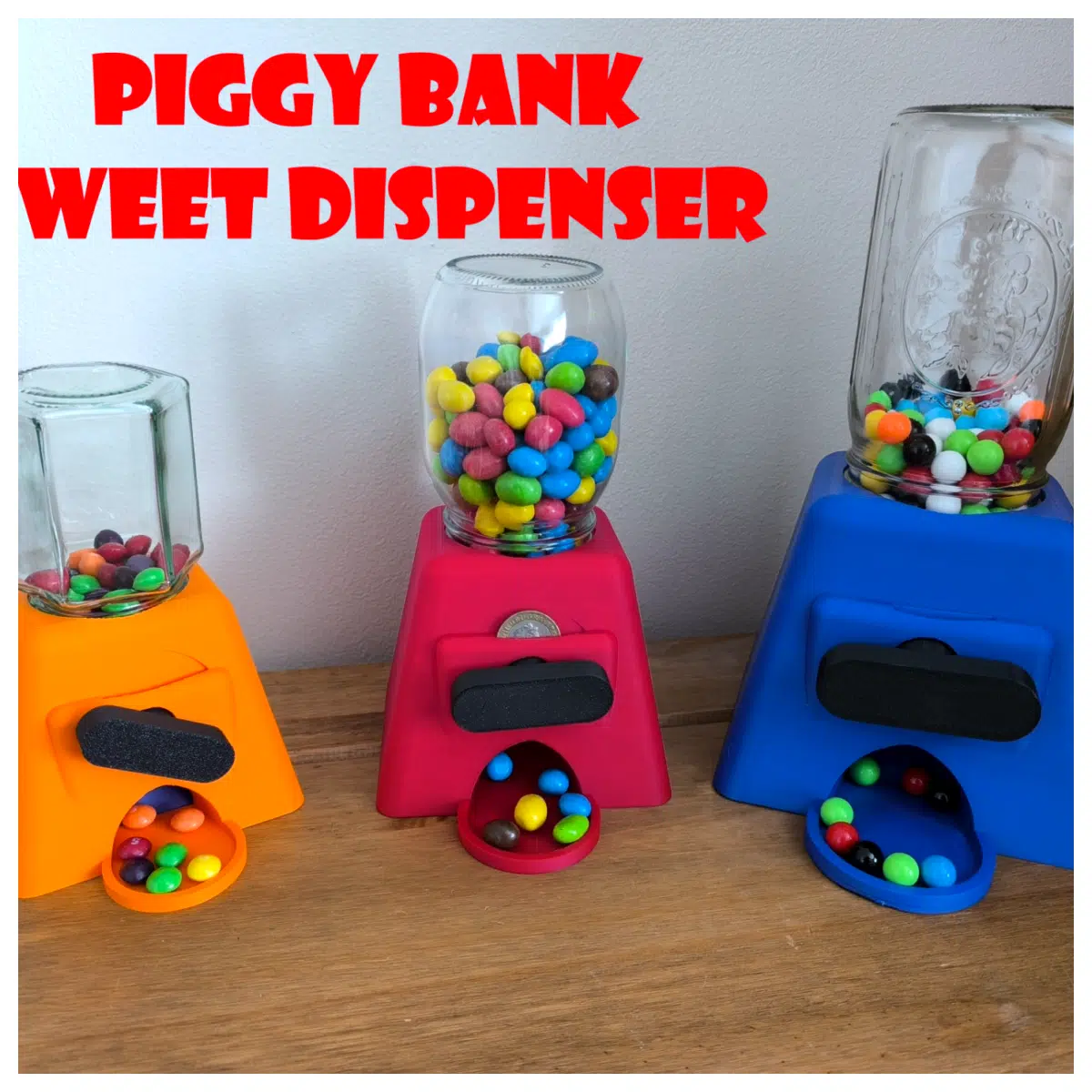 Mason Jar Dispenser Jar with Coin Slot Jam Jar Candy Dispenser Storage Container Party Gift