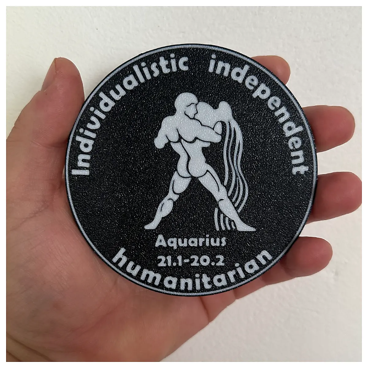 Aquarius Car Coasters Creative Personalized Driving Accessories Car Mats Auto Decor Replacement Parts