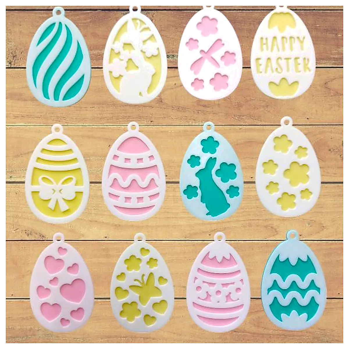 Easter Egg Decorations Hanging Ornament Festive Decor Spring Decor Easter Egg Ornament Christmas Decorations