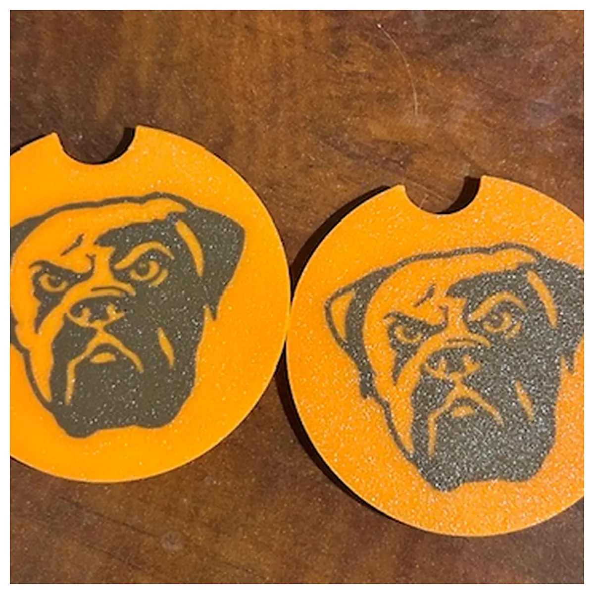 Browns Coasters Coffee Mats Table Decor Non Slip Ceramic Gifts