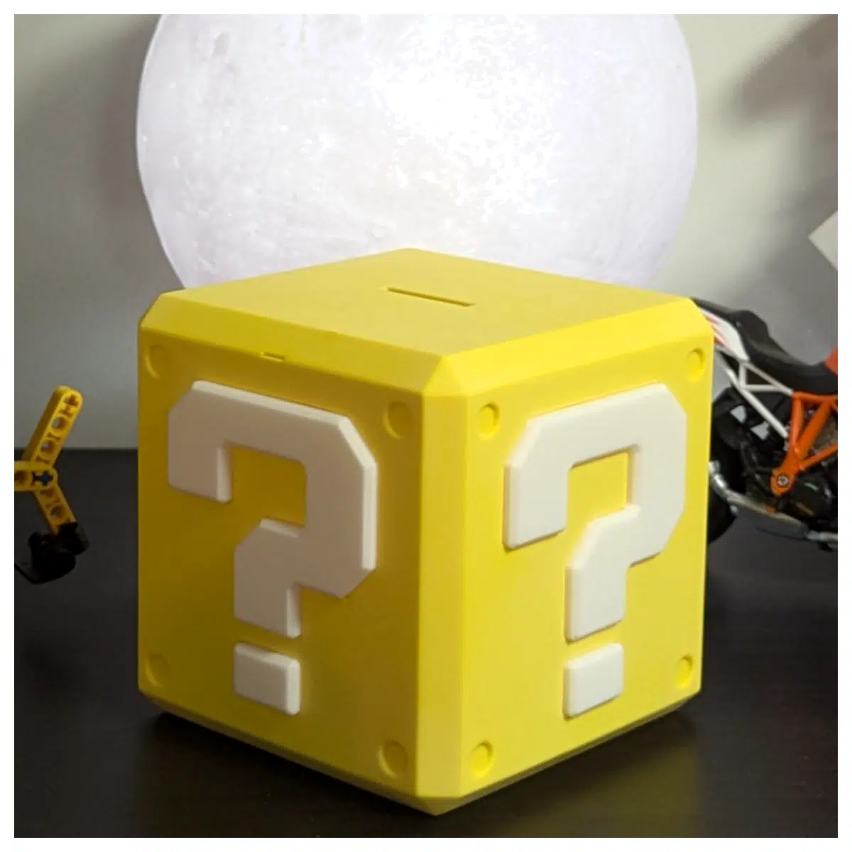 question mark brick piggy bank money box coin saver for kids savings jar with lid display stand garden decor outdoor ornament