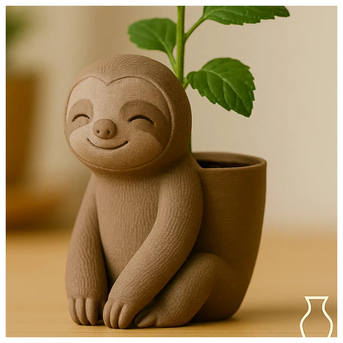 Sloth Planter Relaxing Home Decor Cute Indoor Plant Pot Lazy Decor Plant Stand Accessory