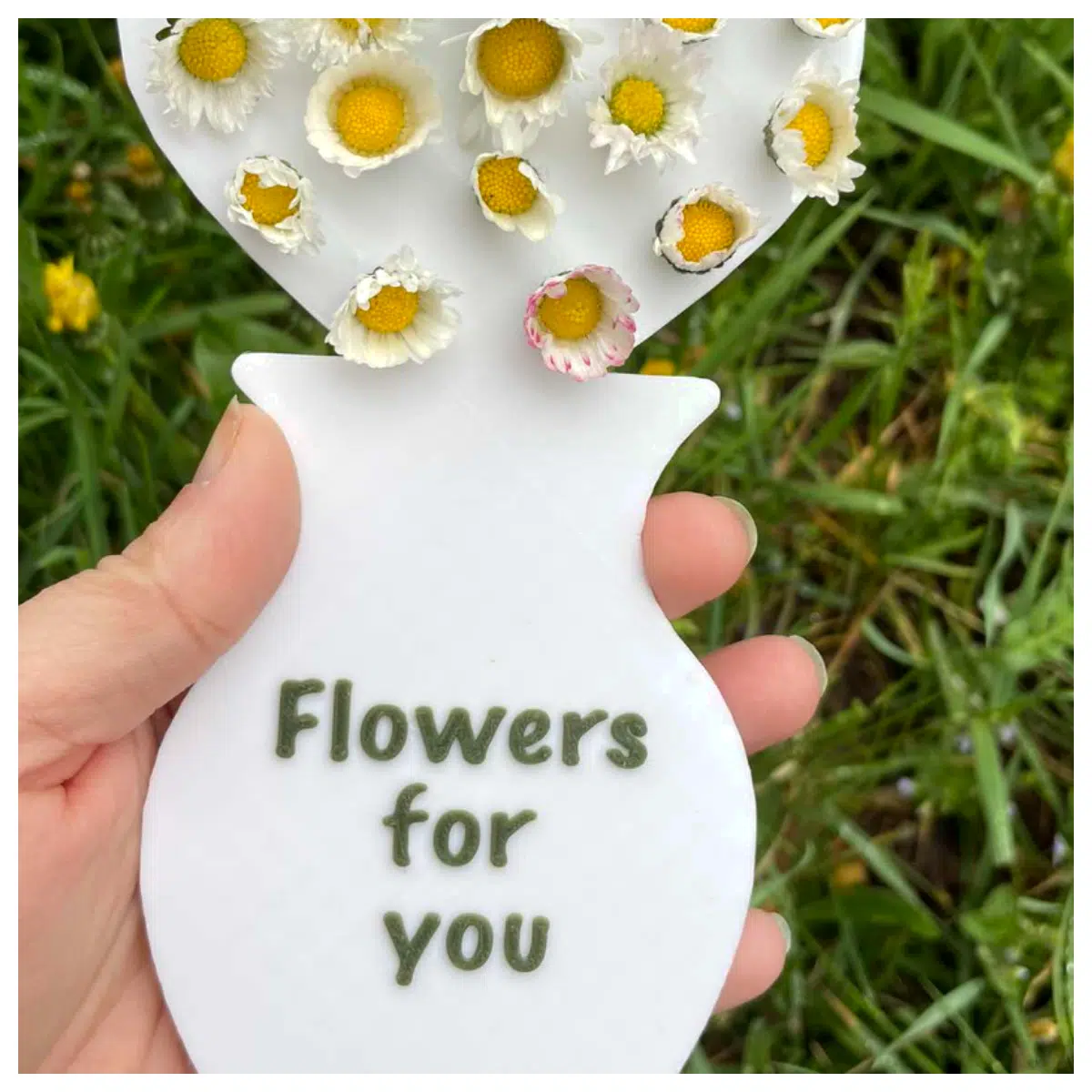 Handmade Vase Kids Picked Flowers Floral Decor Creative Home Accent Gift Flower Arrangement