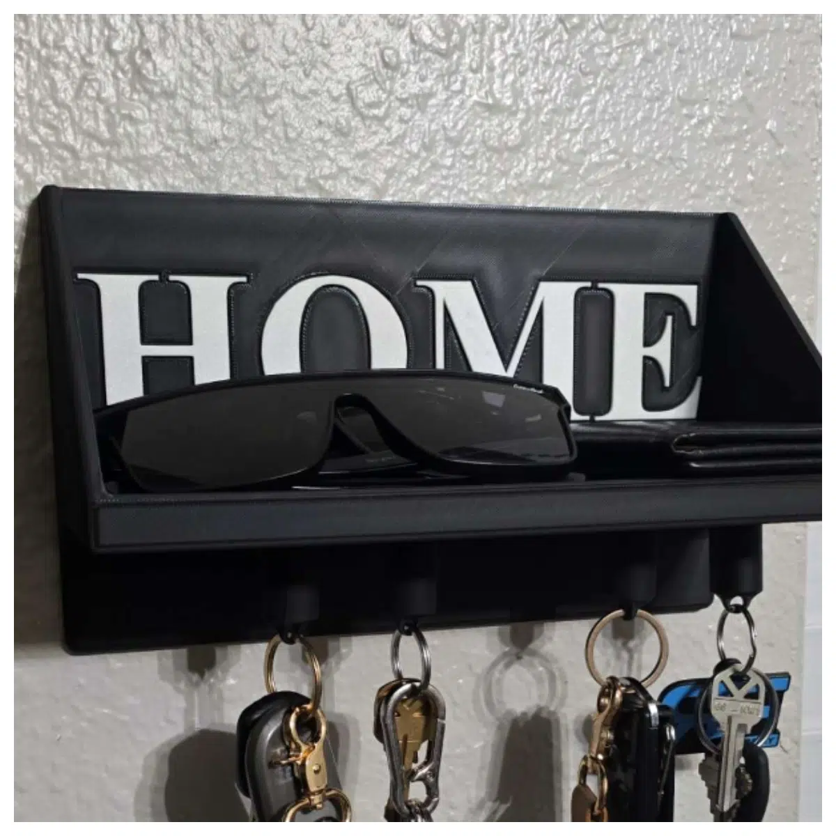 Magnetic Key Holder with Hooks Small Shelf Key Storage Organizer Car Accessories Magnetic Key Holder Parts