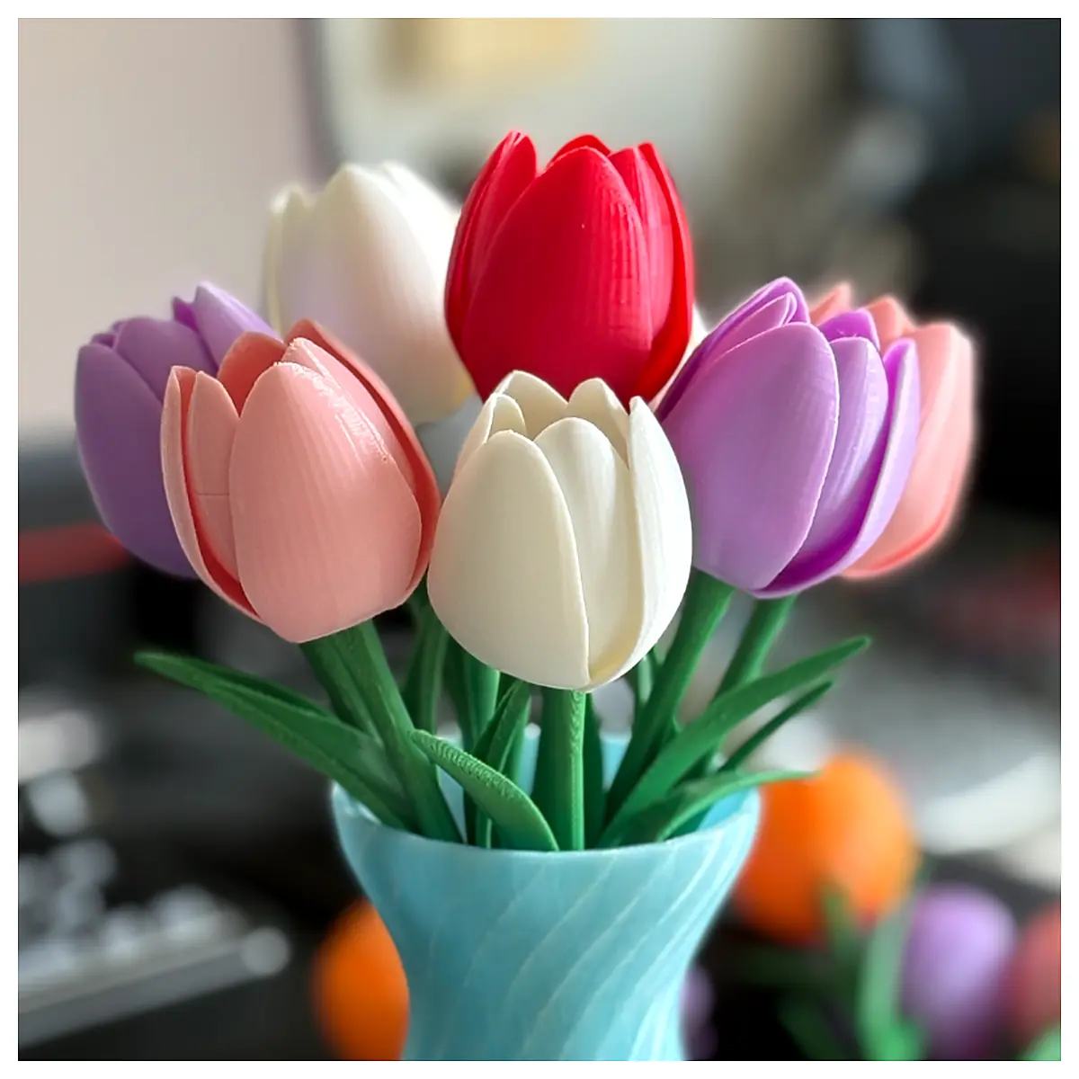 Tulip Bouquet Stem Leaves Complete Tulip Flowers Bouquet Flower Delivery Fresh Flowers Gift Tulip Flowers Flowers