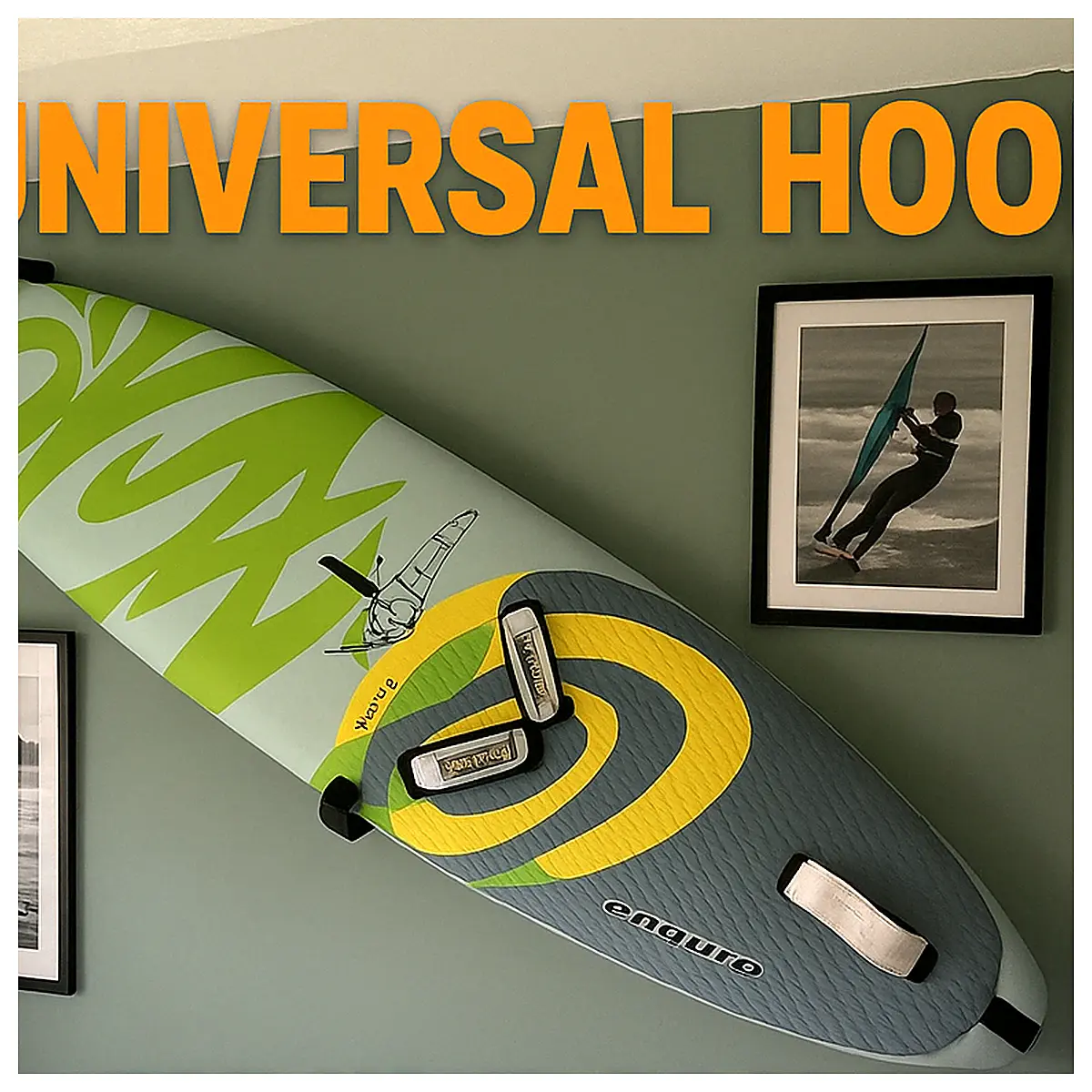 Universal Wall Hooks Surfboard Skateboard Wall Mount Adjustable Hanger Multi Purpose