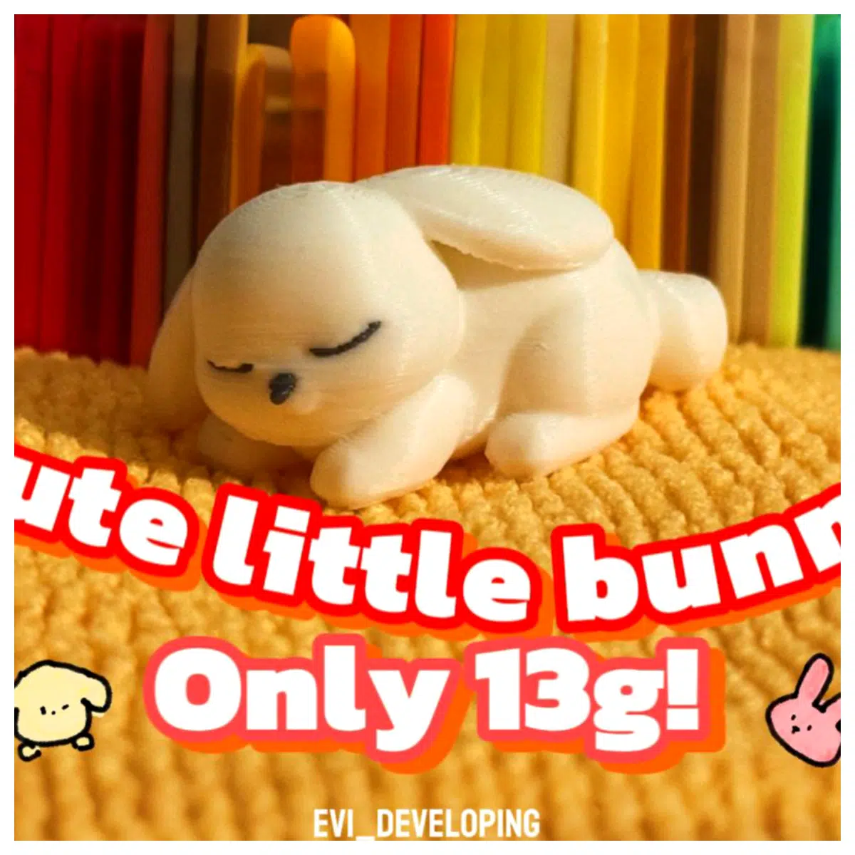 Cute Little Rabbit Toy Replacement Parts Repair Toy Kids Toy Soft Plush Toy