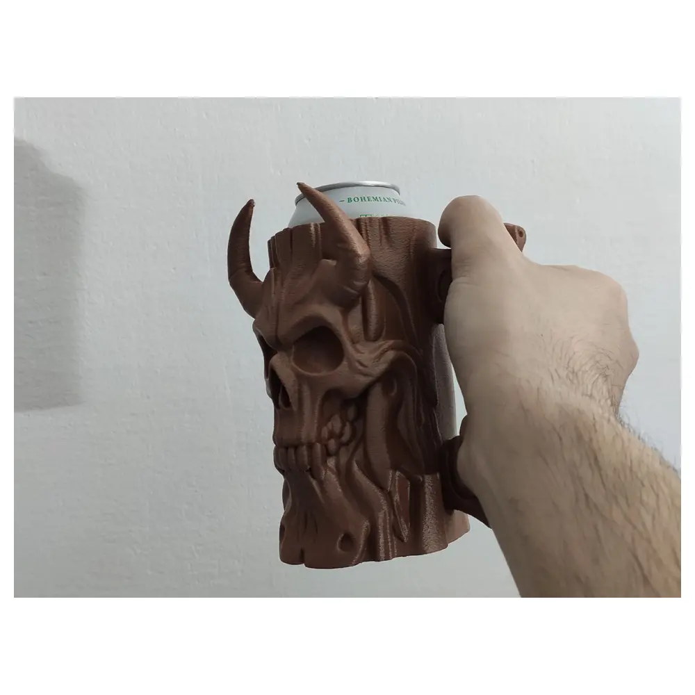 Tree Spirit Skull Can 05L033L Beer Mug Stand Bone Collectible Display Storage