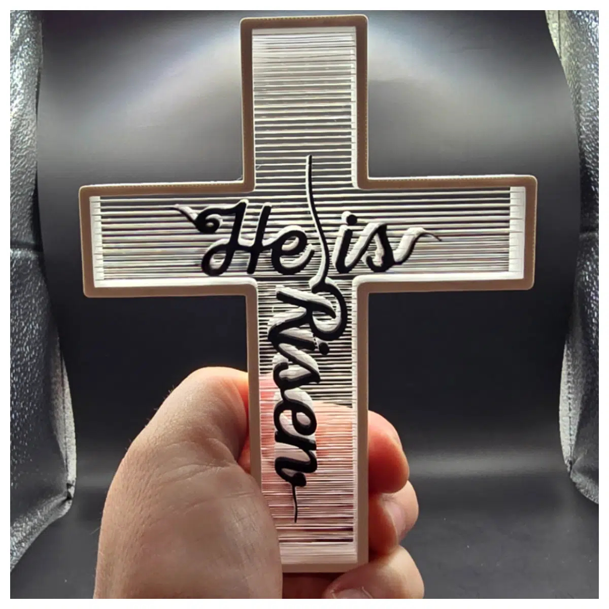 3D Wire Art Cross Resurrection Religious Art Jesus Bible Decor Craft Handmade