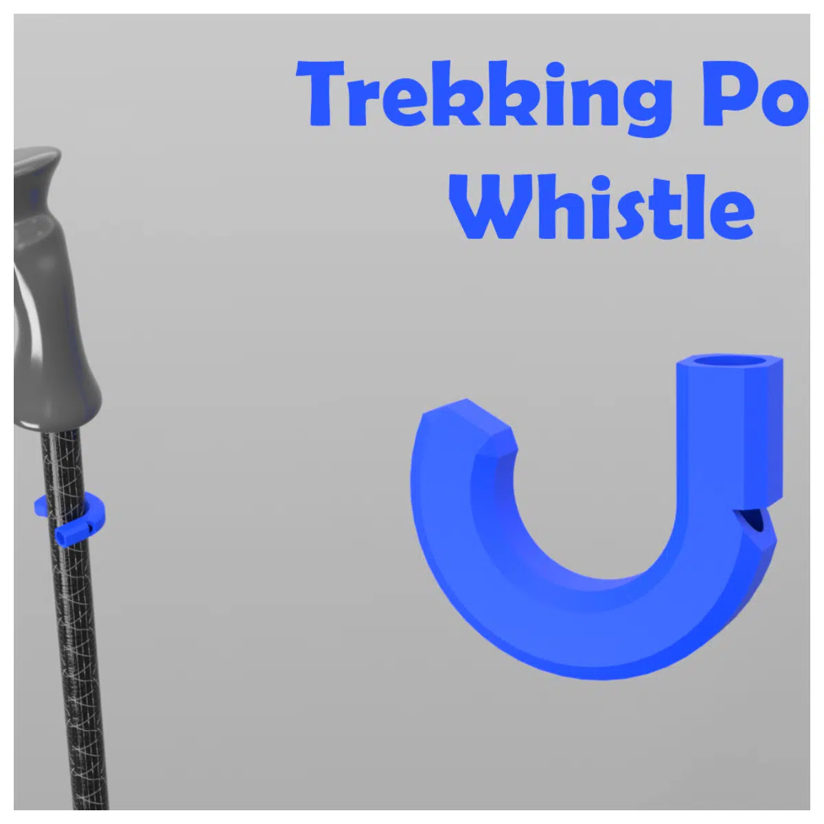 Hiking Walking Stick Whistle Outdoor Signal Emergency Alert Trekking Accessory Mountaineering Gear Safety Alarm