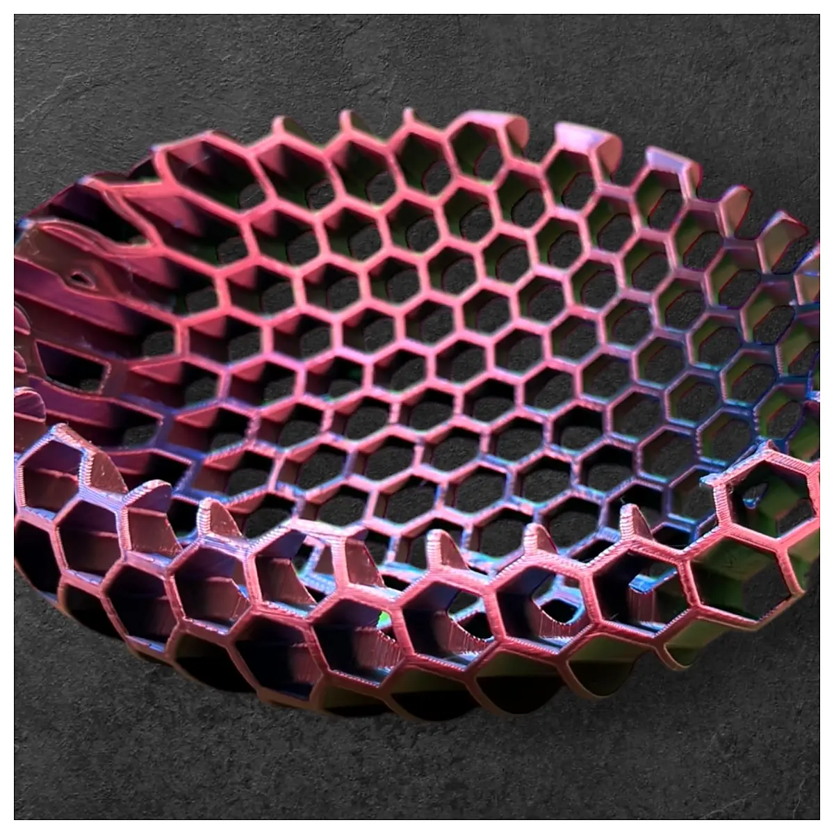 Honeycomb Geometry Bowl 3D Printed Modern Decor Geometric Planter Decorative Accessories Wall Art