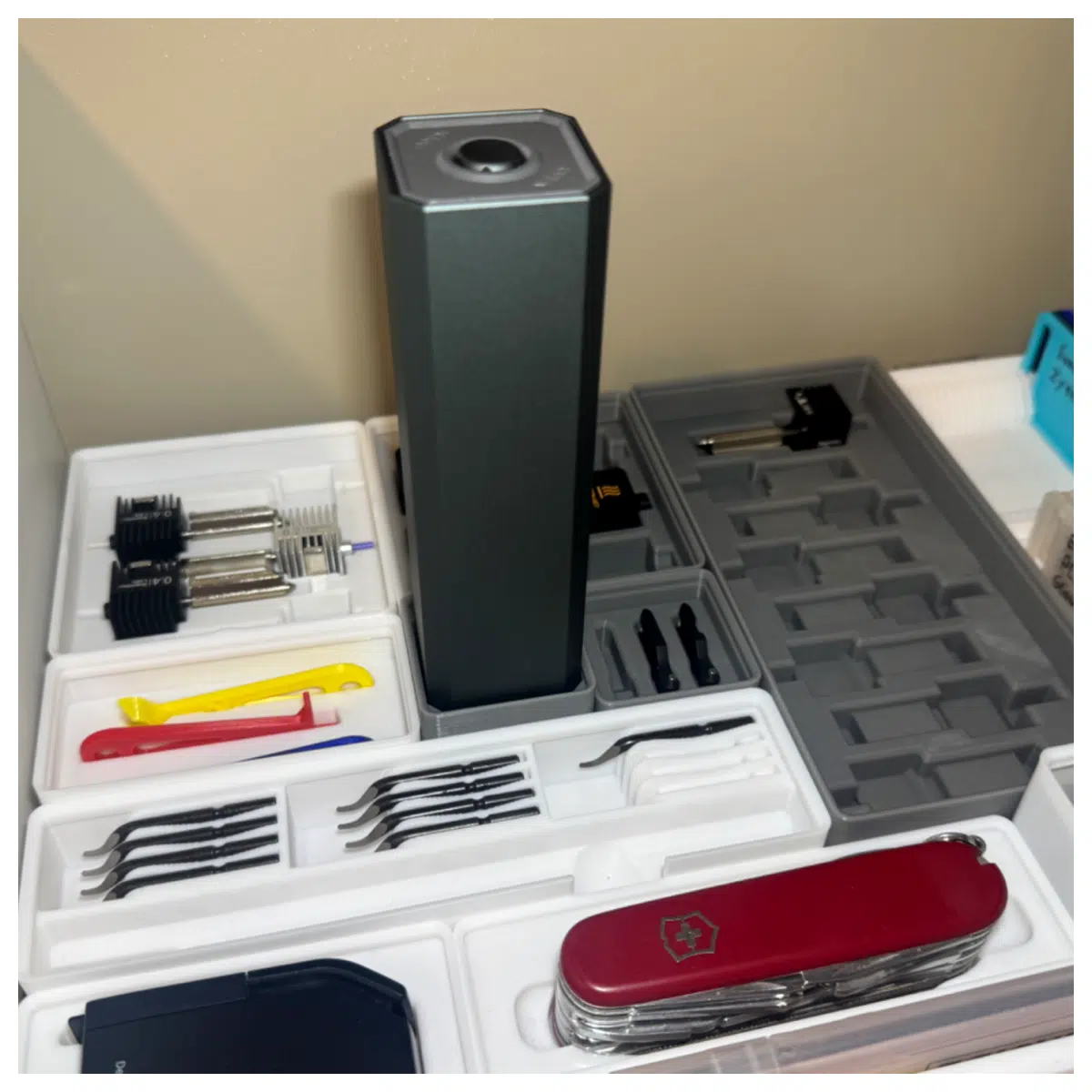 Gridfinity Screwdriver Organizer Alibaba Parts Tool Storage Component Holder Screwdriver Support Fastening Solutions