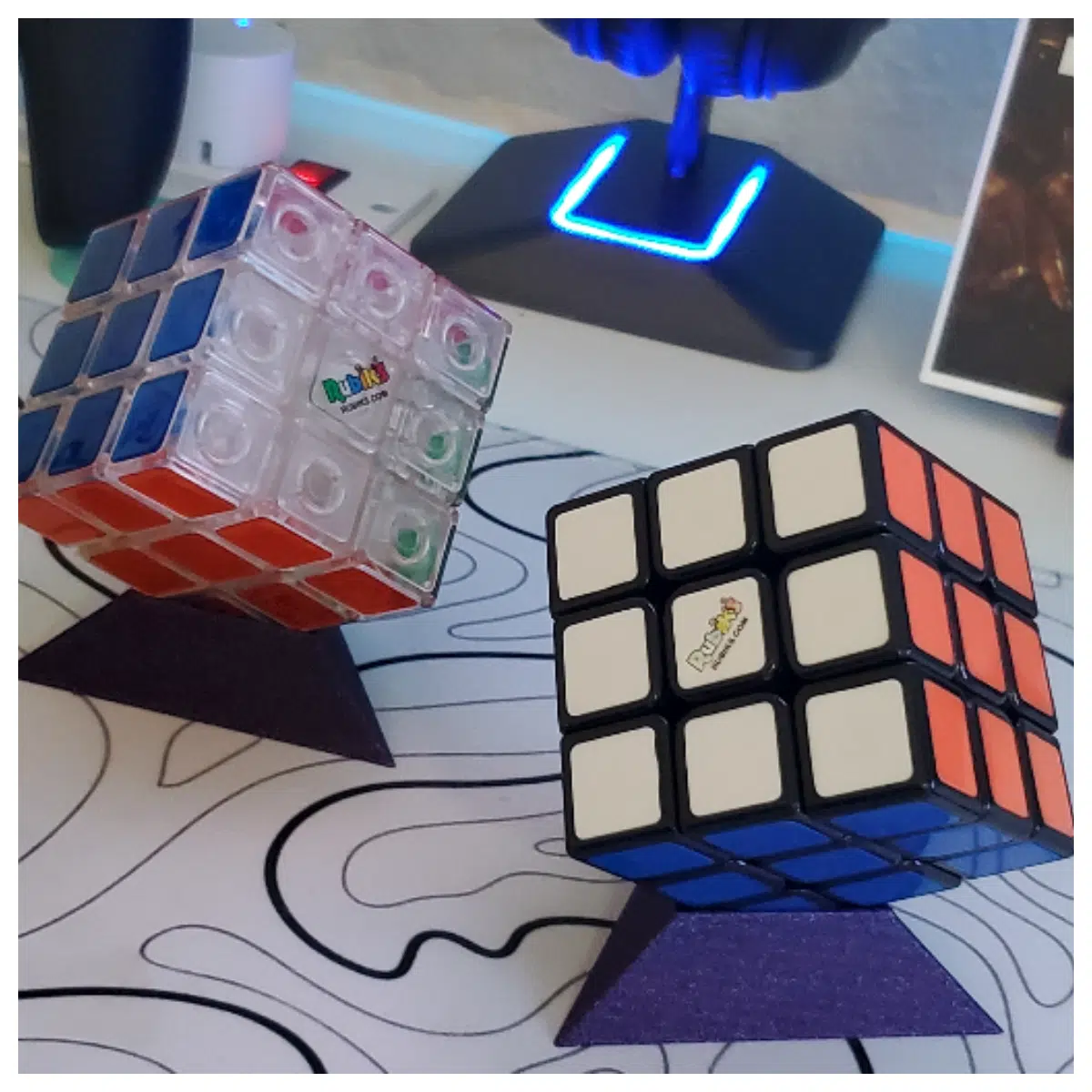 Stand Rotating Top Base Magnetic Base Magnetic Support Puzzle Toy Accessory Rotating Cube Magnetic Base