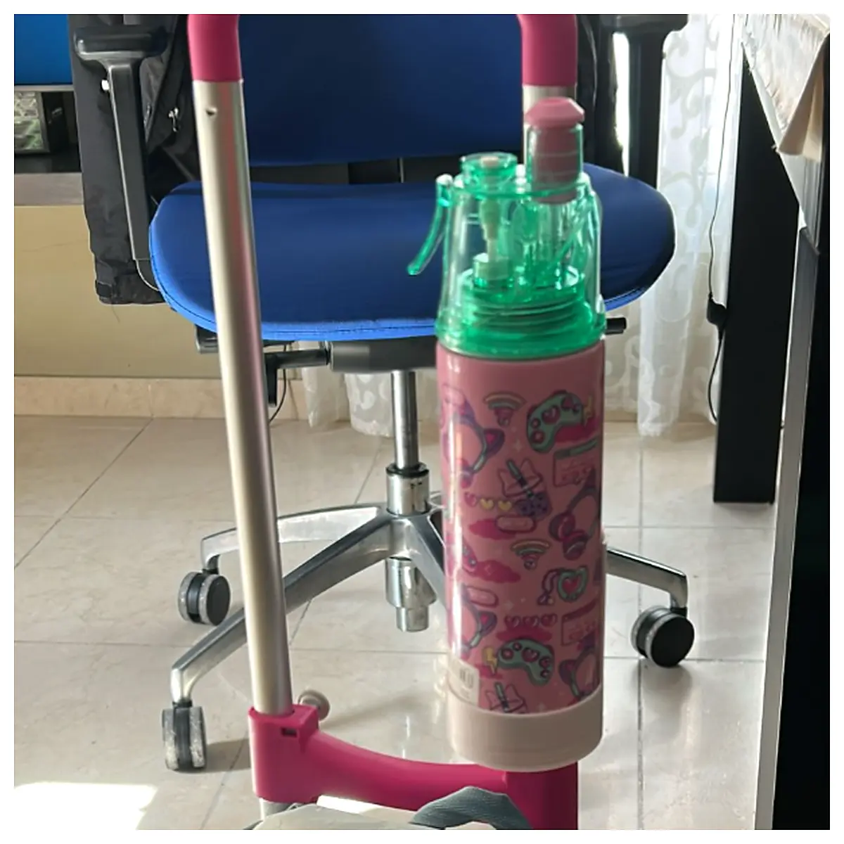 Water Bottle Holder Stand Mobile Phone Stand Desktop Holder Stabilizer Bottle Holder Adjustable Phone Stand Drink Holder Accessory