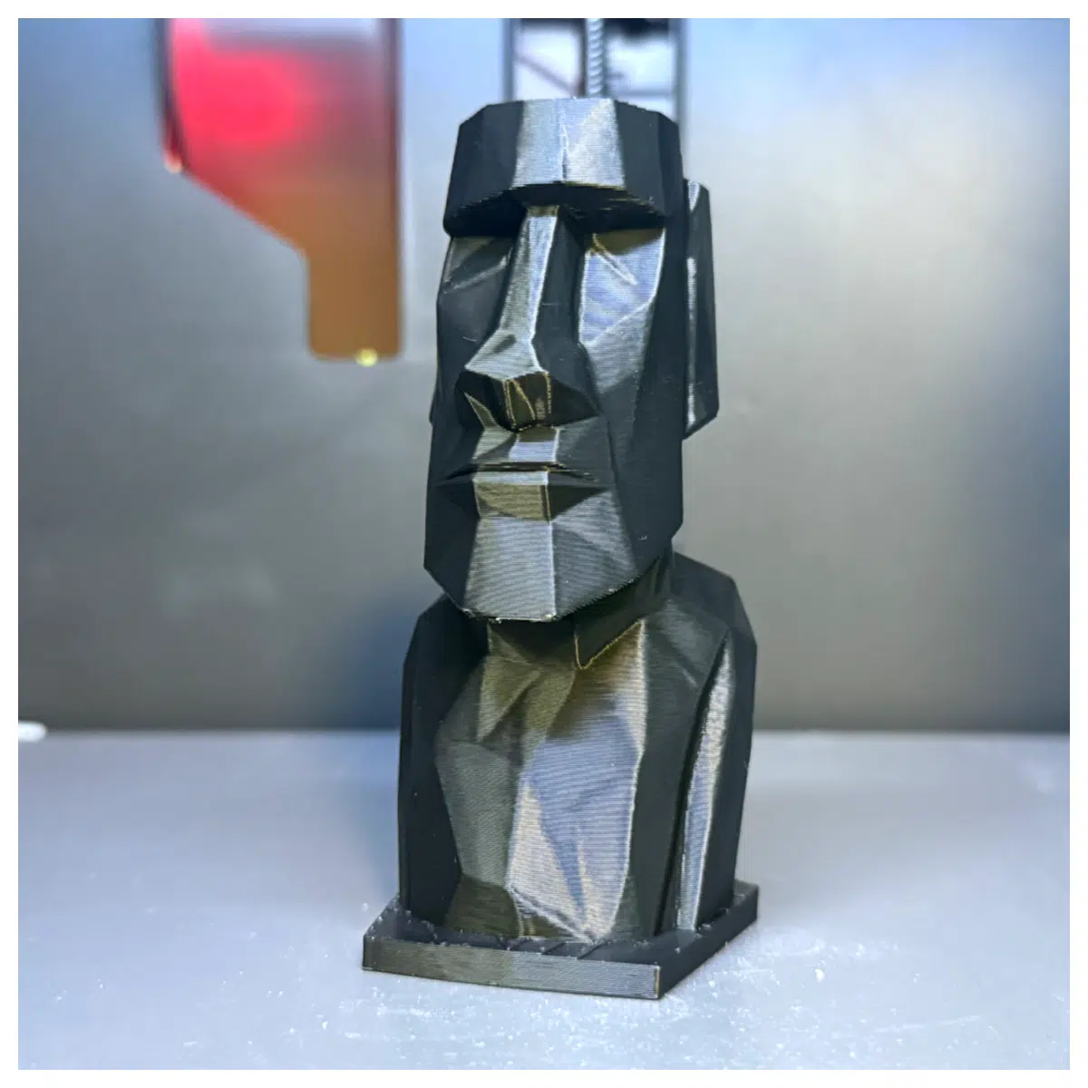 Low Poly Moai Statue Model Realistic Art Sculpture Decoration Desktop Figurine Low Poly Sculpture