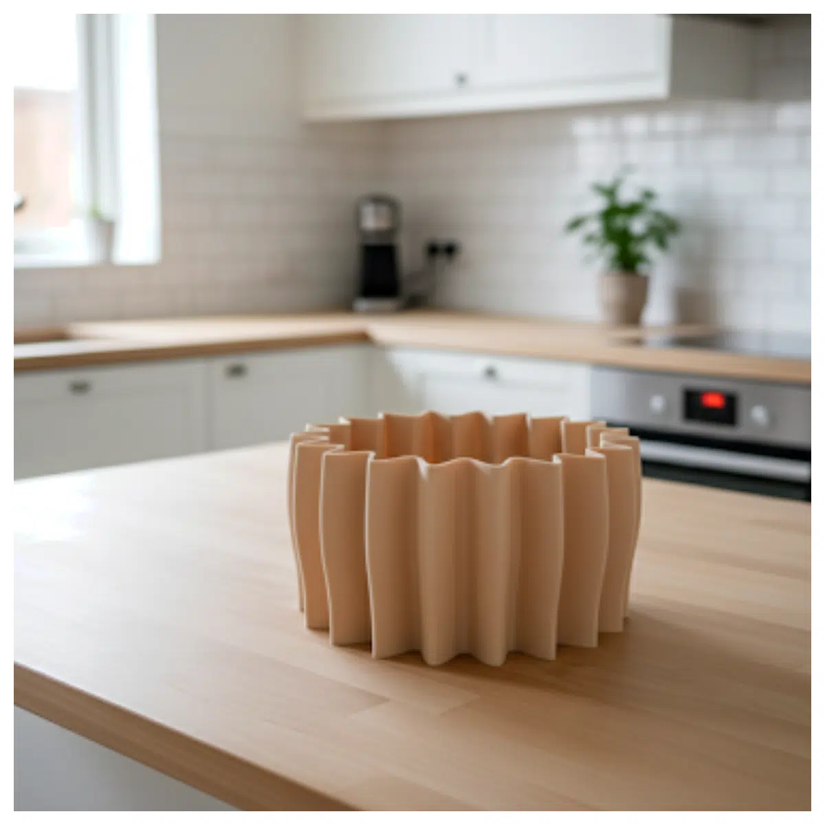 Wave Pattern Vase Basket Home Decor Decorative Art Piece Creative Friends Family