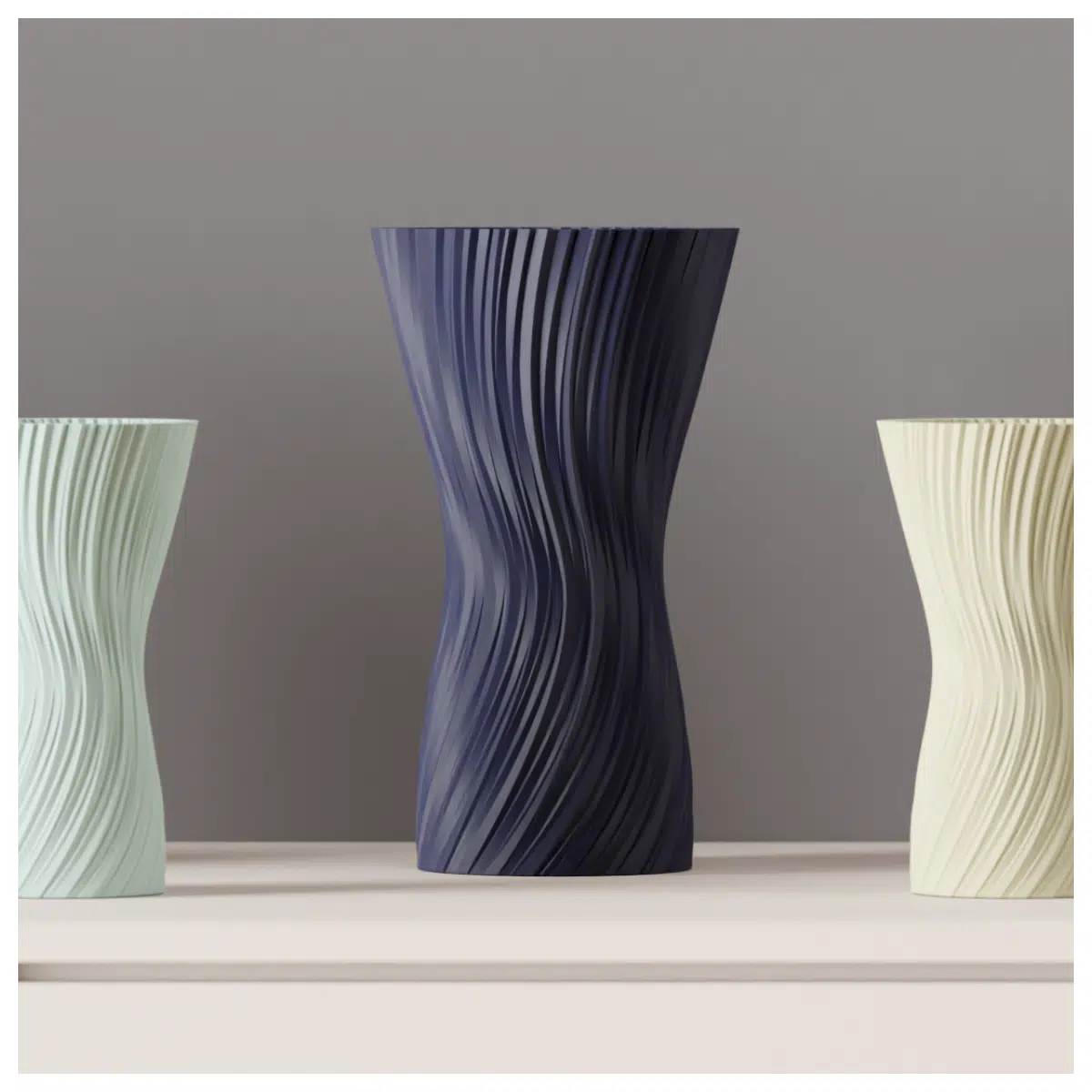 Modern Vase Elegant Swirl Vase Decorative Home Decor Gift Idea Artistic Floral Arrangement