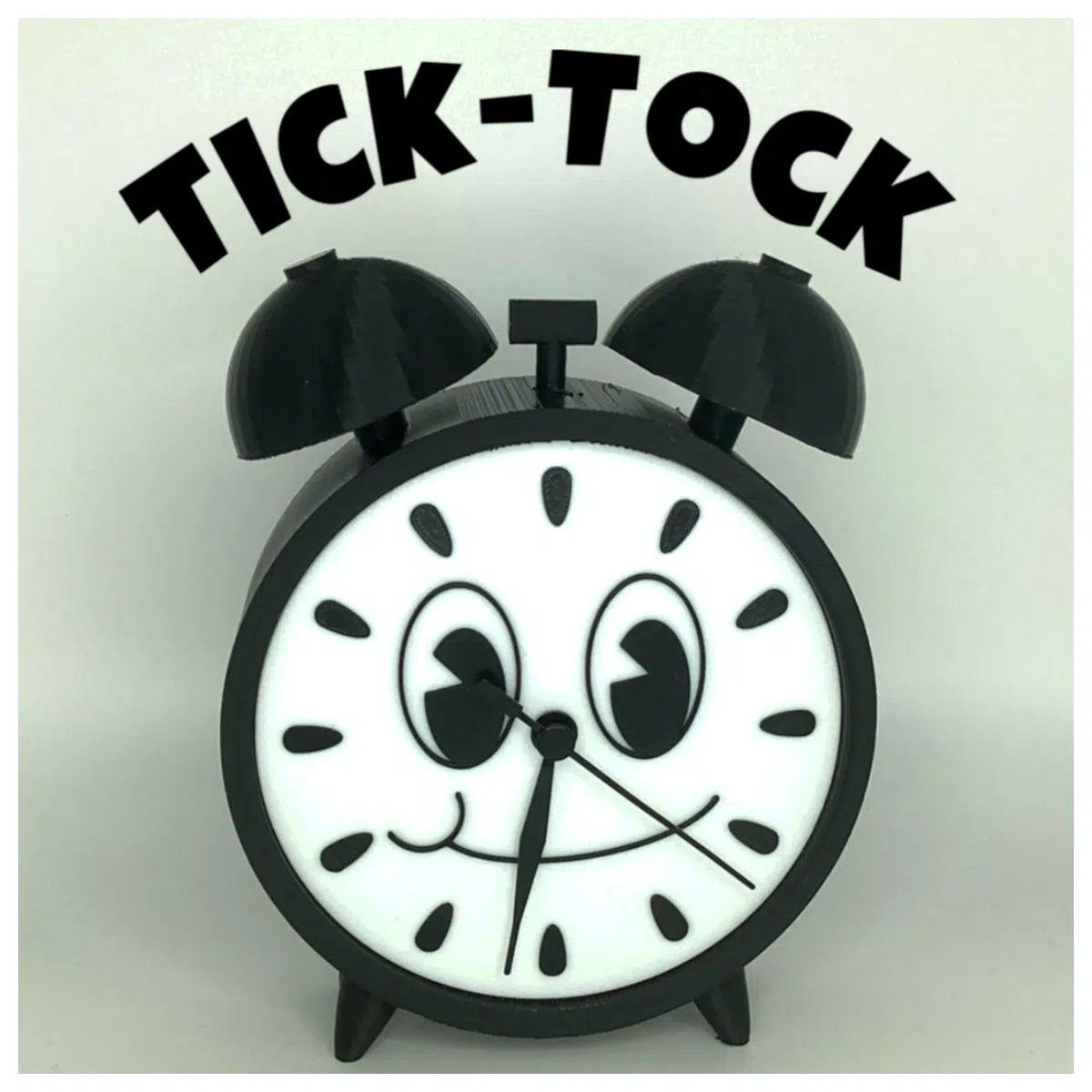 Tick Tock Cartoon Clock Kids Bedroom Decor Cute Alarm Clock Creative Gift Cartoon Timepiece Timer Device