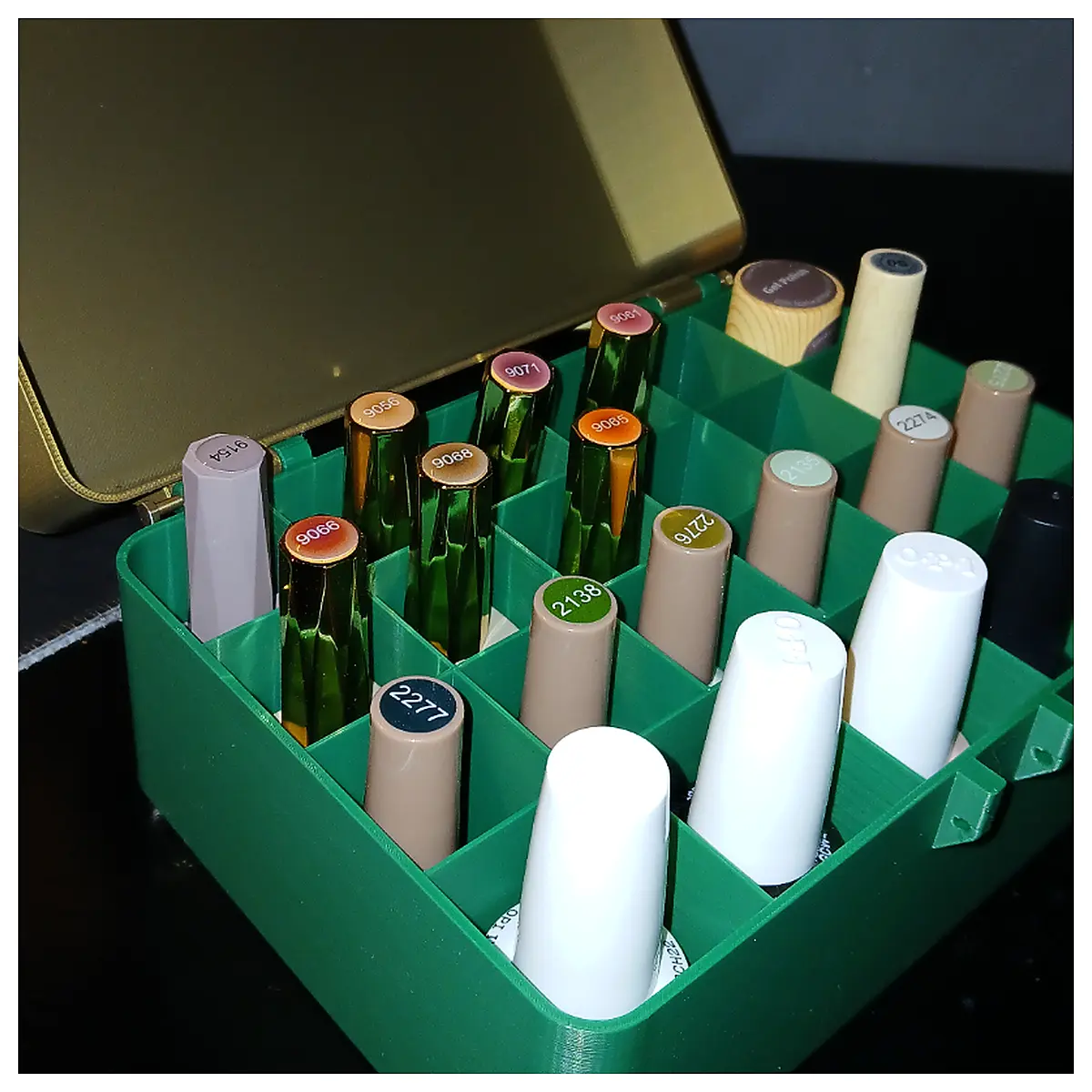 Nail Polish Organizer Storage Box Nail Storage Container Desktop Organizer Multi Compartment Storage Box Storage