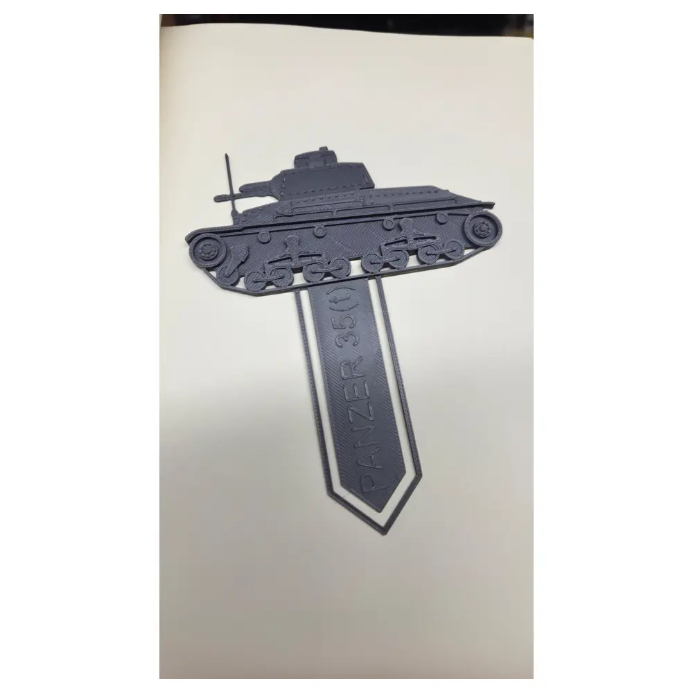 35T Tank Bookmark Paper Bookmarks Tank Model Collection Military Souvenir War Vehicle Bookmark Military Memorabilia