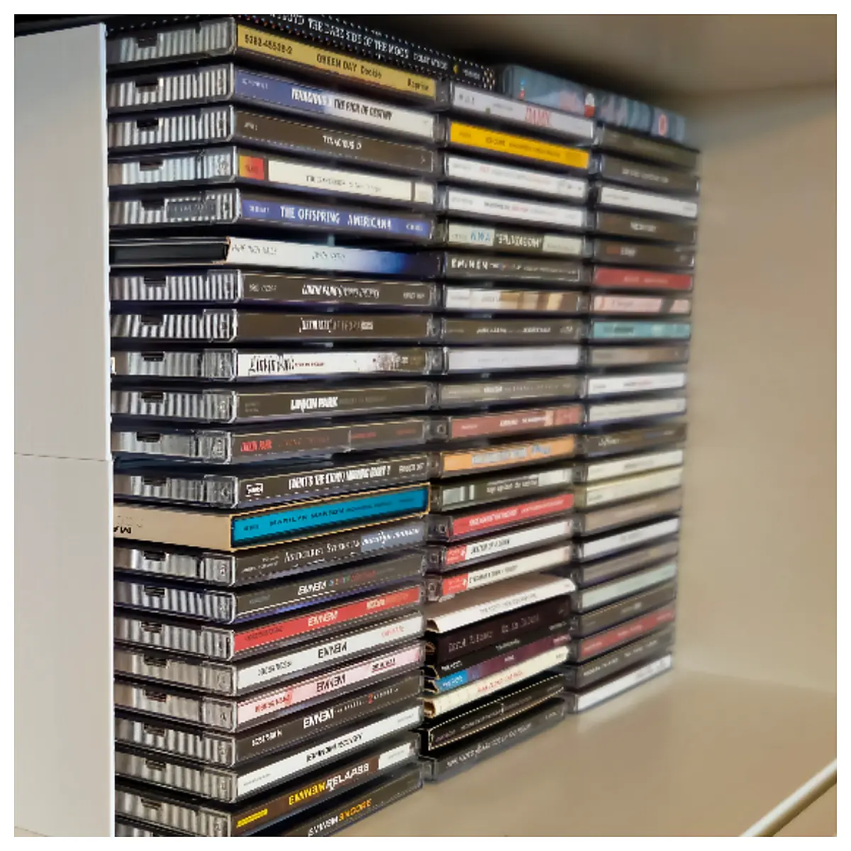 Stackable CD Shelving Parametric Model Storage System Racks Vertical Space Optimization