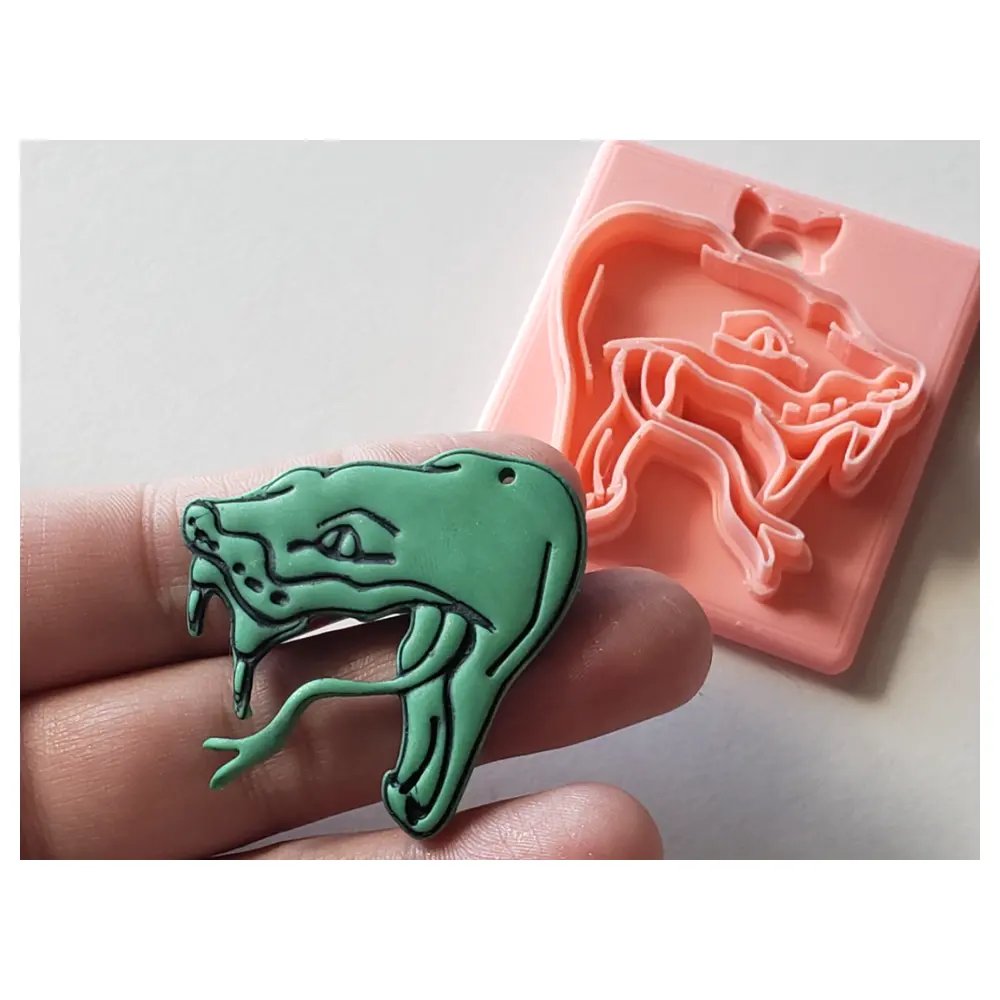 Snake Head Earring Cutter Polymer Clay Tool Sizzling Noise Modeling Sculpting Accessories