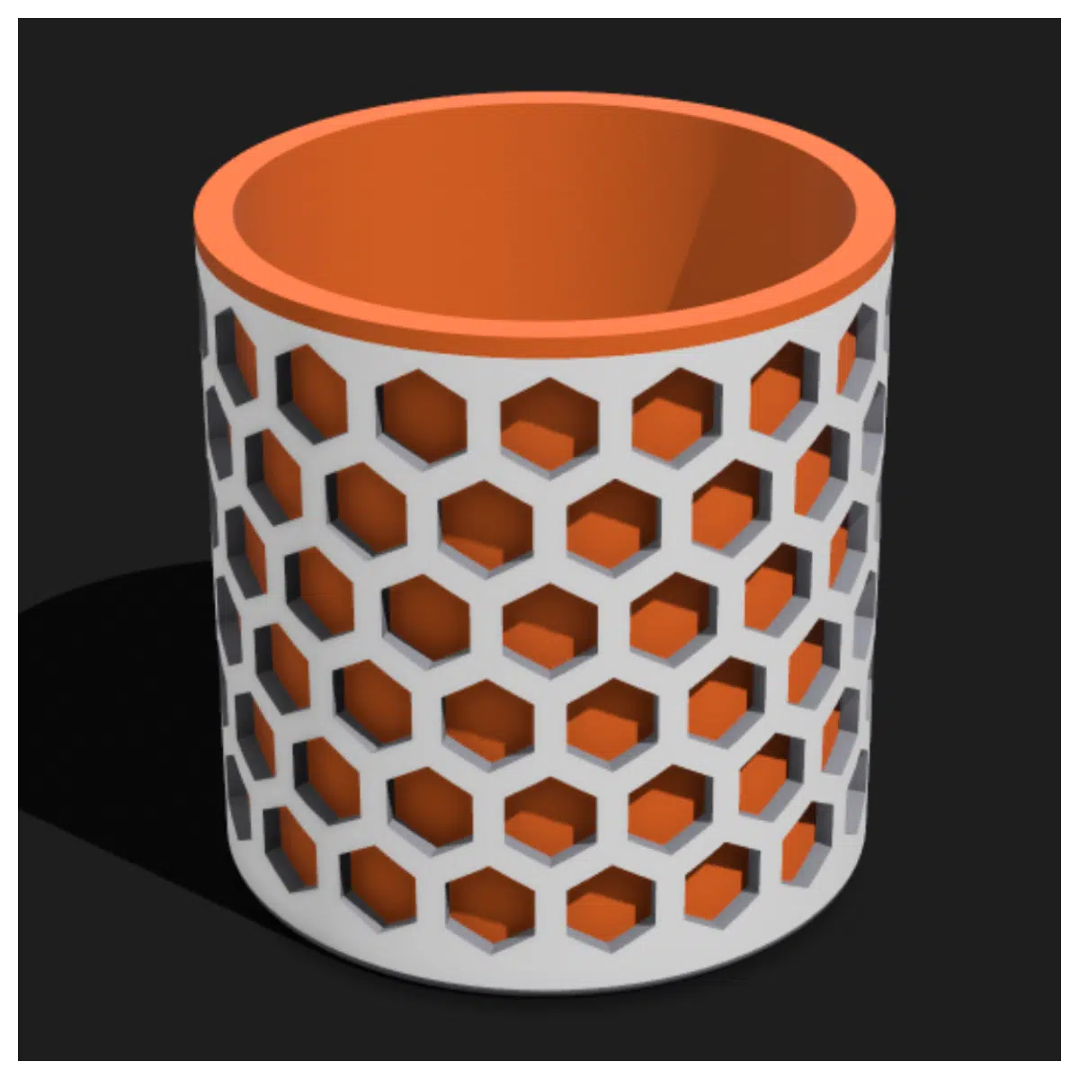 Hexagonal Cup Pen Holder Multi Functional Organizer Desk Storage Geometric Storage Box Home Decor Ideas