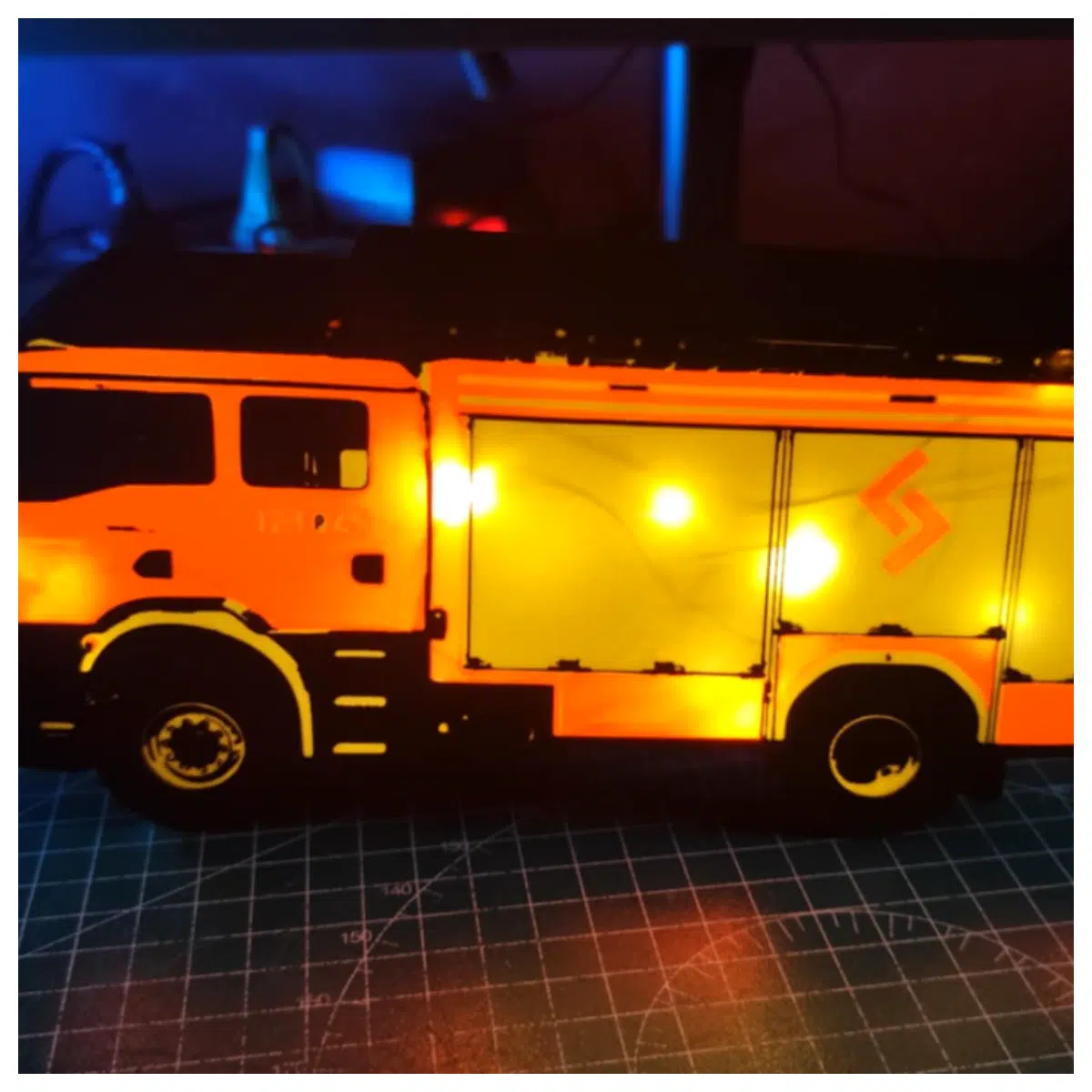 Fire Truck 3D Printed Functional Decorative Emergency Parts Repair