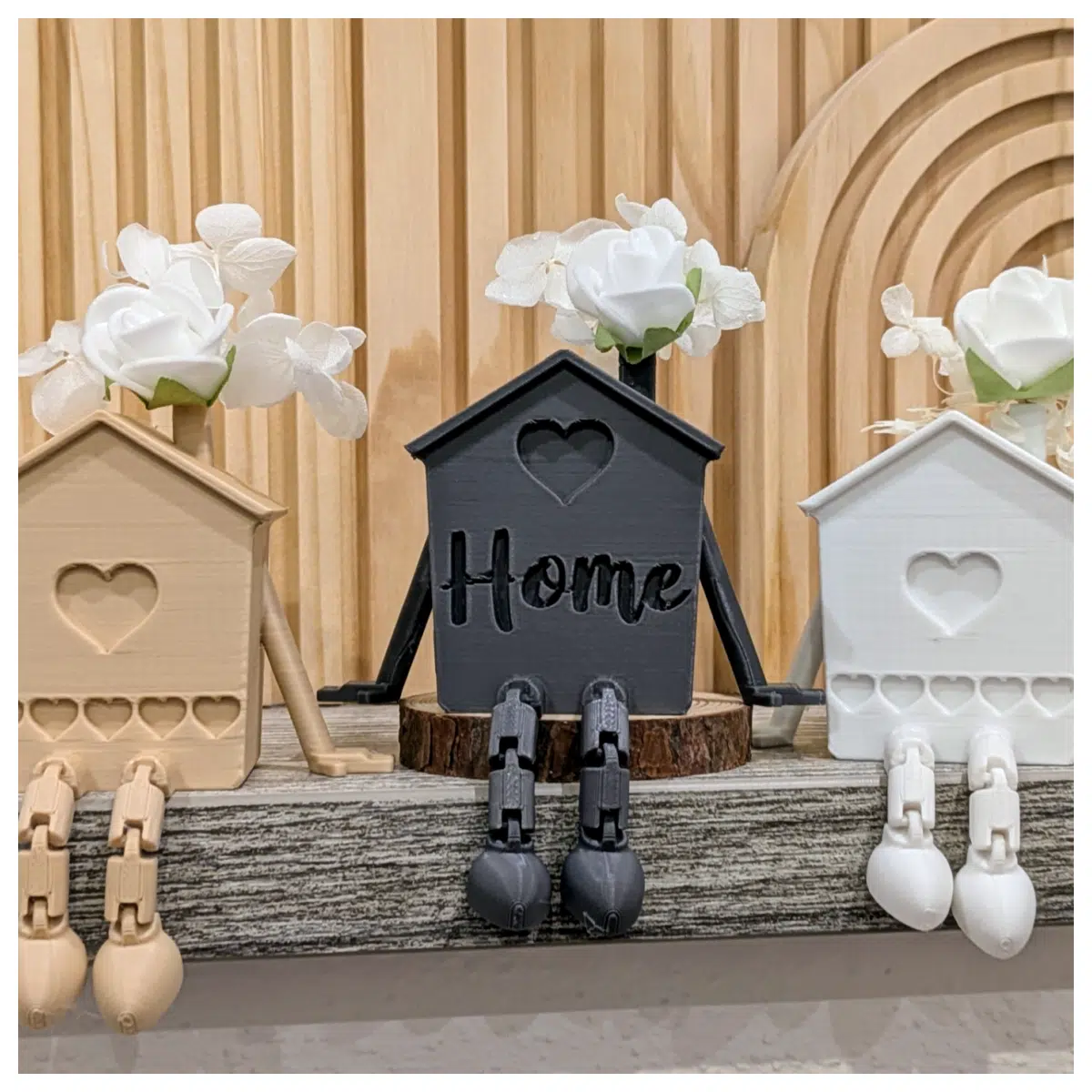 Moving Joint Mini House Toy Child s Playroom Dollhouse Shaped Home Indoor Toy Baby Gift Miniature House Model