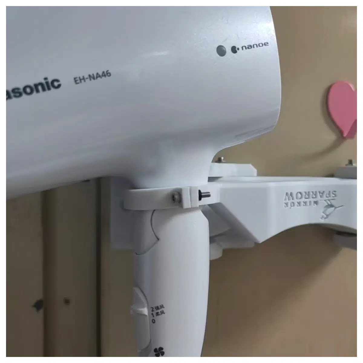 Wall Mounted Hair Dryer Holder Bathroom Towel Rack Shower Caddy Wall Mounted Hair Dryer Hanger Easy Installation